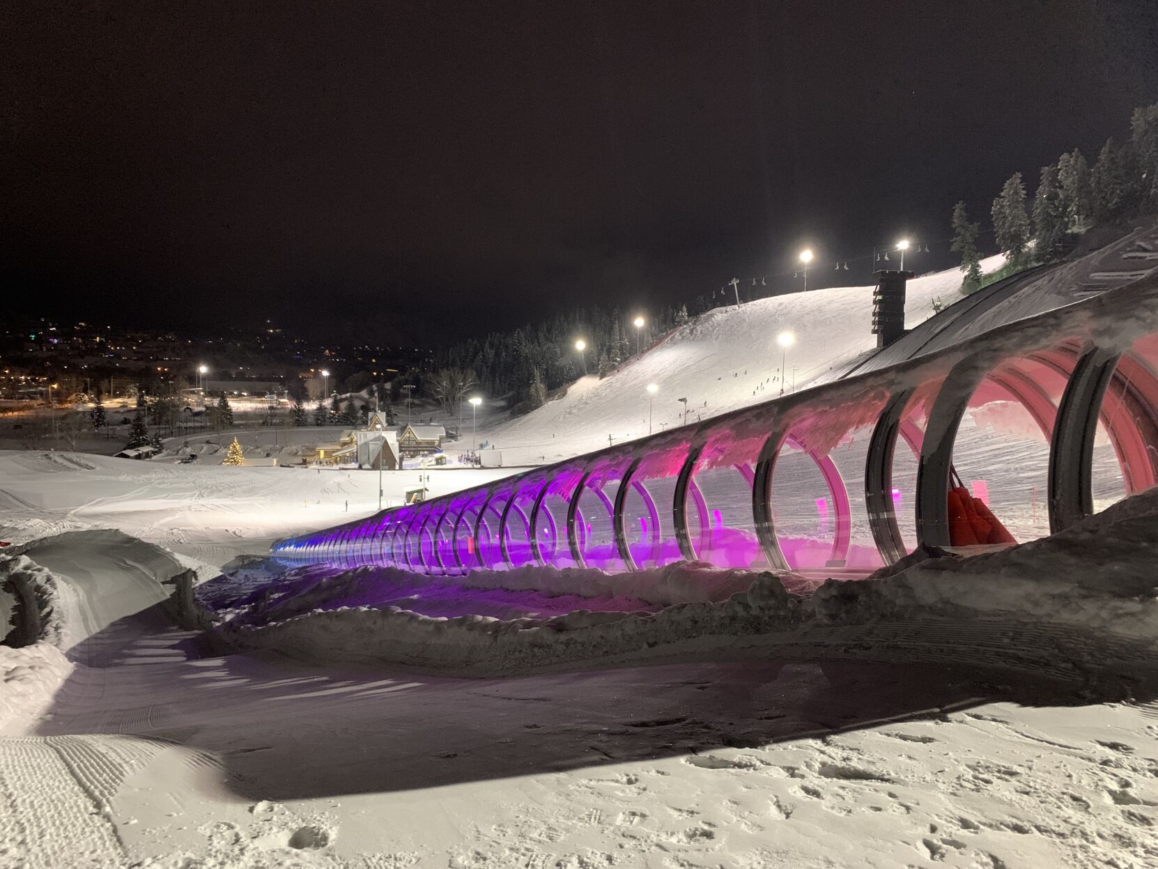 The colorful new carpet lift to the tubing course at Howelsen Hill in Steamboat Springs. Photo courtesy city of Steamboat Springs