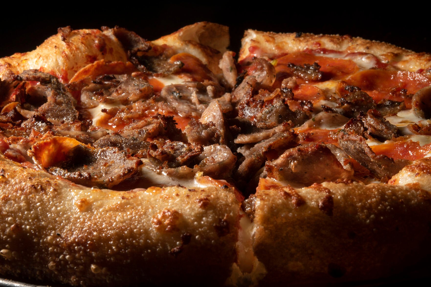 Molto Carne pizza at Mici Italian (Jeff Kearney, special to the gazette)