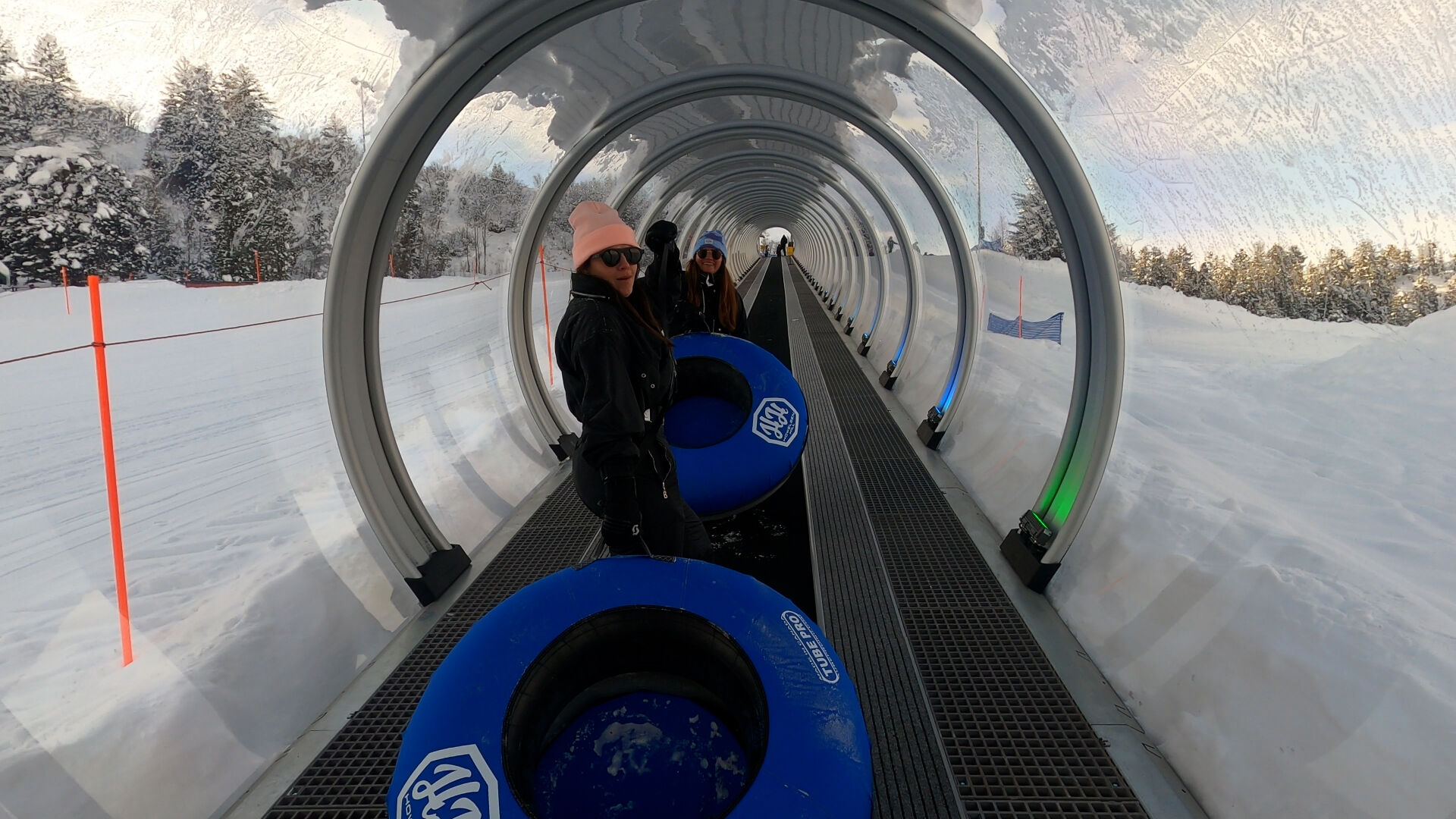Tubers on the new lift to the top of the new tubing course at Howelsen Hill in Steamboat Springs. Photo courtesy city of Steamboat Springs