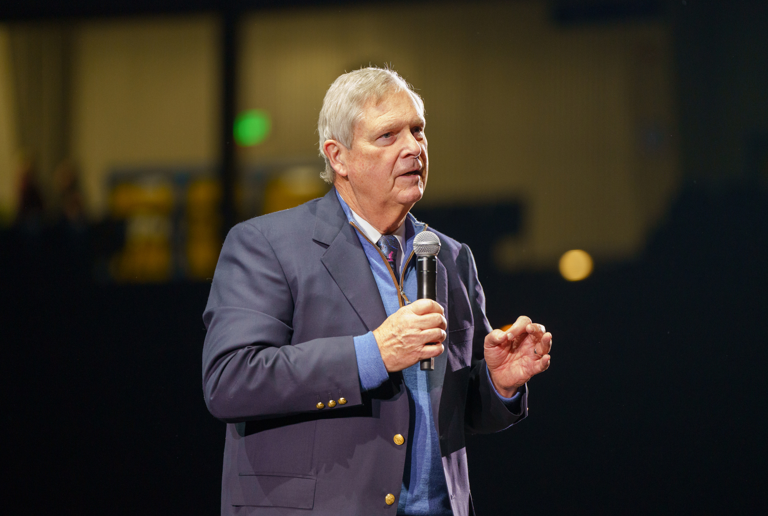 Tom Vilsack, U.S. Secretary of Agriculture. Boots ’n Business event, hosted by the Denver Metro Chamber of Commerce, at the National Western Events Center in Denver, Colorado, on Friday, Jan. 6, 2023. Photo StevePeterson.photo (STEVE PETERSON/SPECIAL TO COLORADO POLITICS)