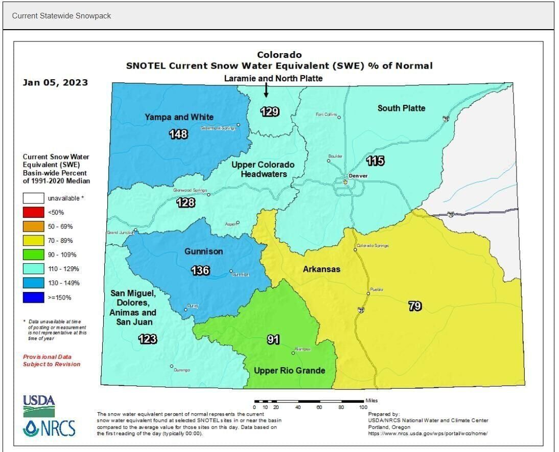 Colorado snowpack strong across most of state, moving from ‘just OK to quite good’