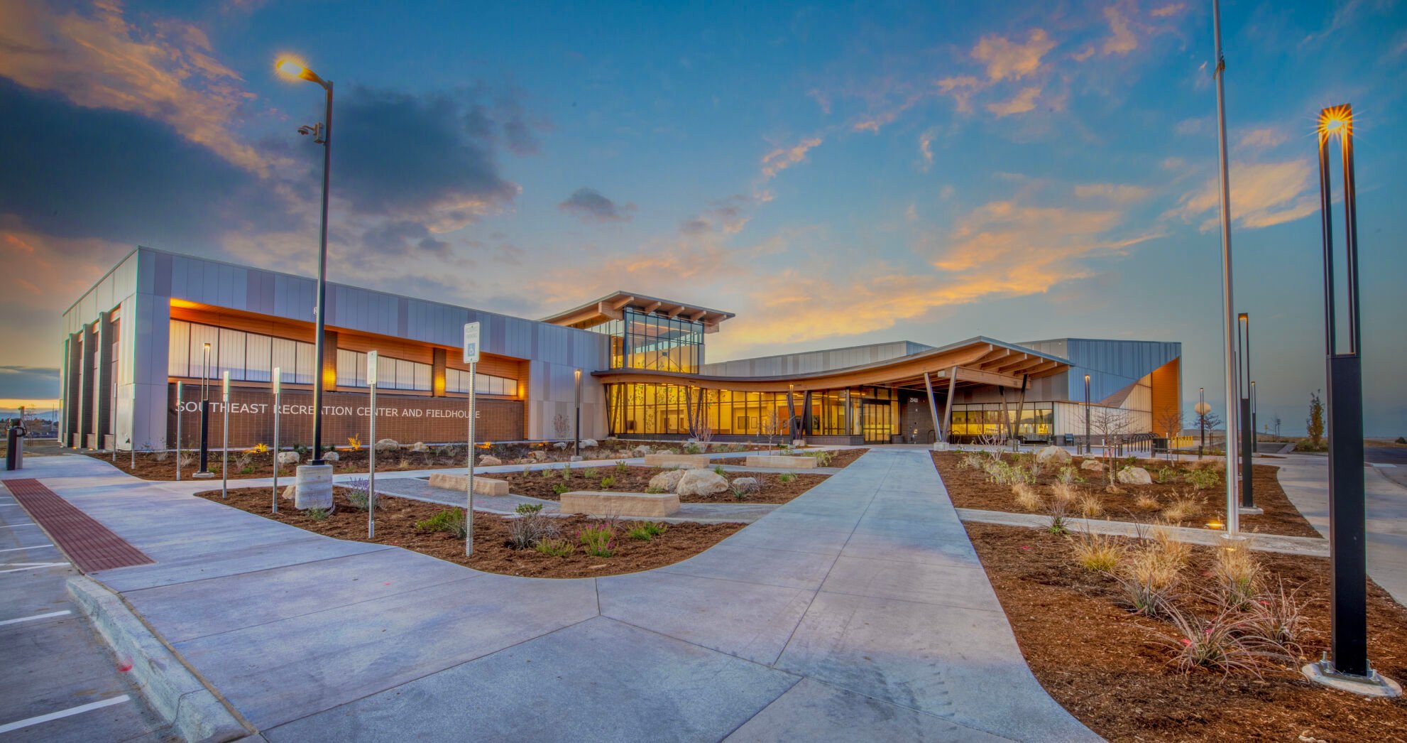 Aurora's Southeast Recreation Center and Fieldhouse, 25400 E. Alexander Drive, is scheduled to open Tuesday Jan. 17. (COURTESY OF THE CITY OF AURORA)