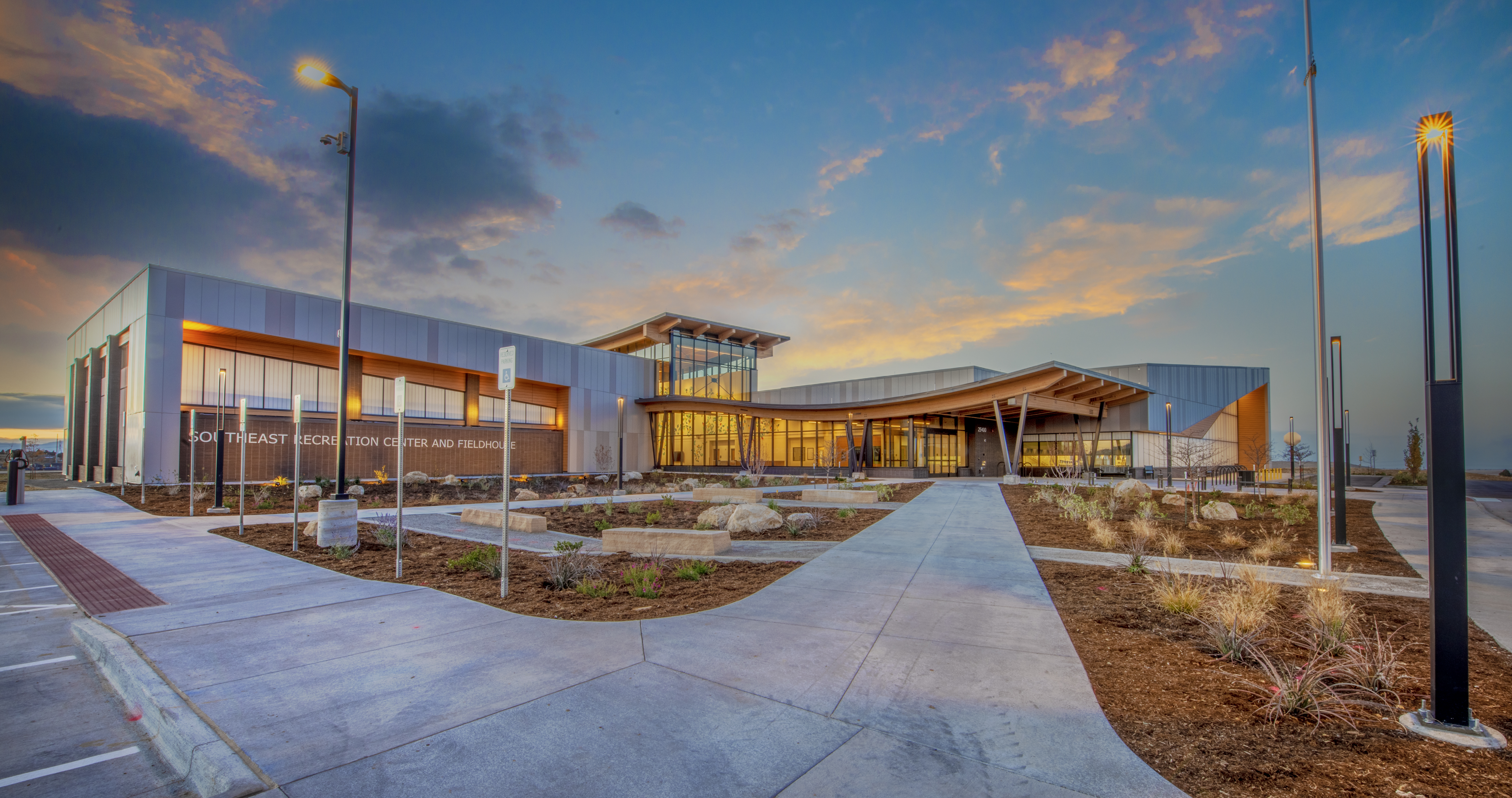 Aurora's Southeast Recreation Center and Fieldhouse, 25400 E. Alexander Drive, is scheduled to open Tuesday Jan. 17. (COURTESY OF THE CITY OF AURORA)