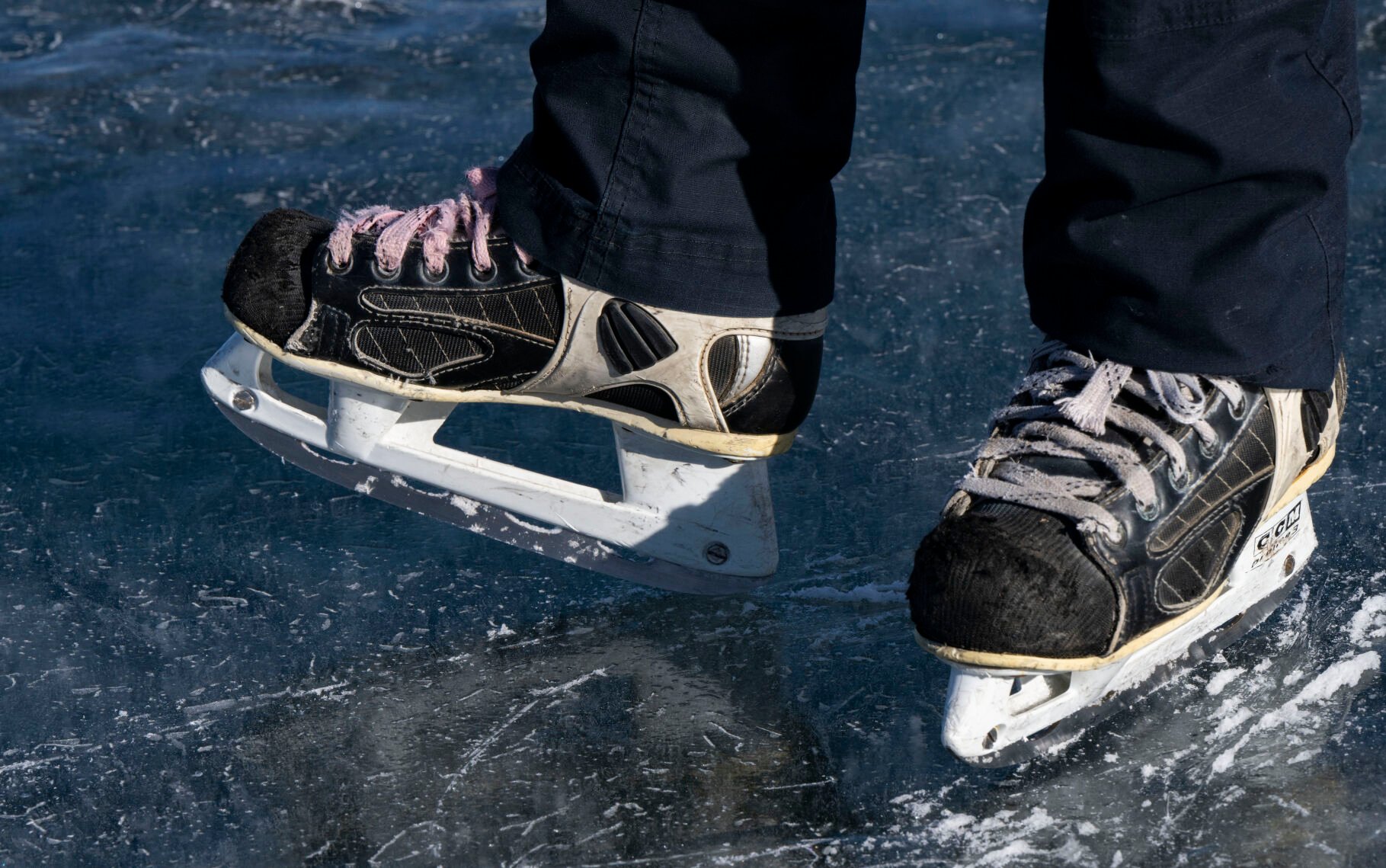 “There’s nothing as free as skating miles on ice,” Lewis says. (Christian Murdock, The Gazette)