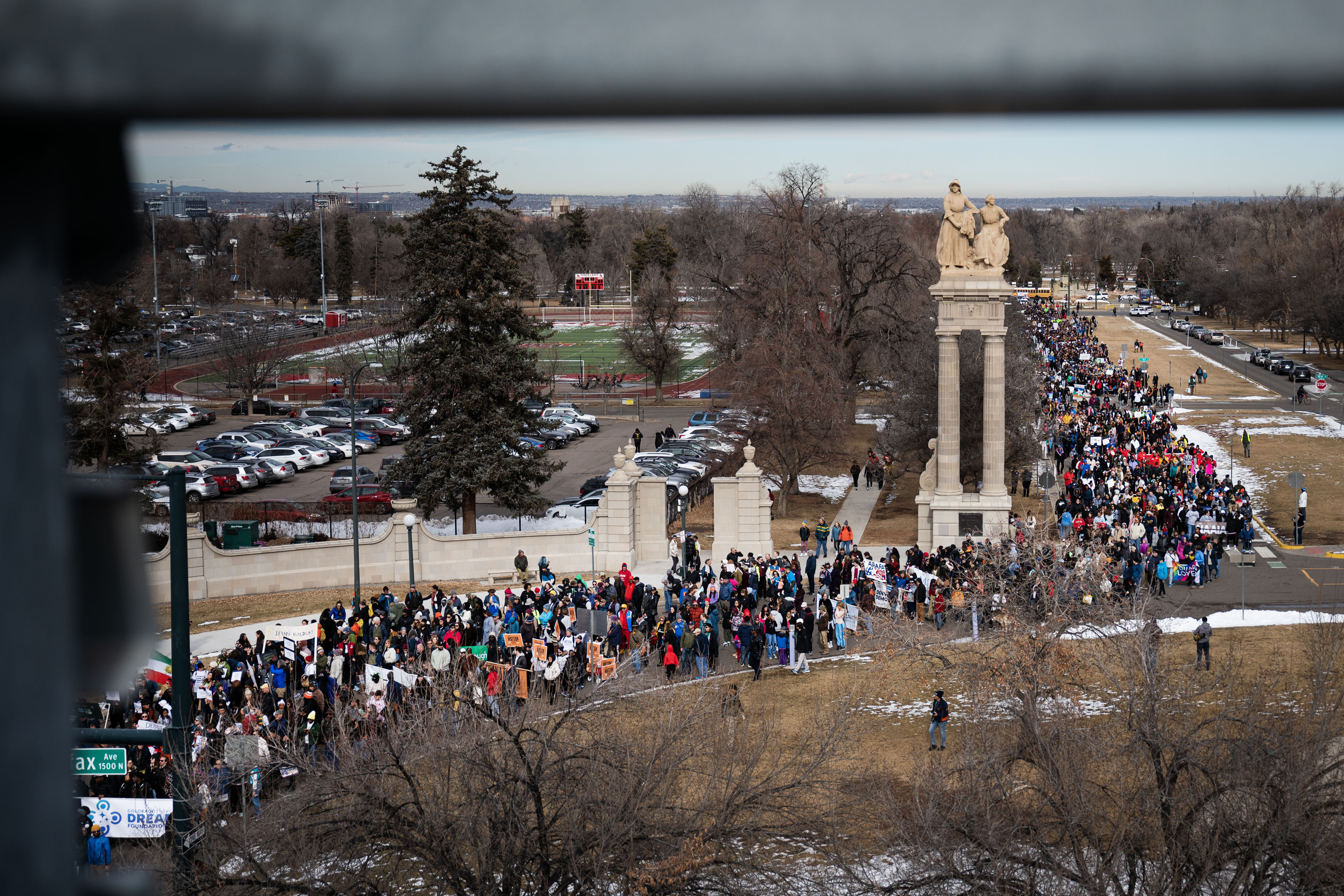 Denver's annual Martin Luther King Jr. Day marade makes it’s way down City Park Esplanade towards East Colfax Avenue on Monday, Jan. 16, 2023, in Denver, Colo.(Timothy Hurst/The Denver Gazette) (TimHursttim.hurst@gazette.comhttps://secure.gravatar.com/avatar/aca82bd62b4ee425c598527cd6faa1b1?d=mm&r=g)