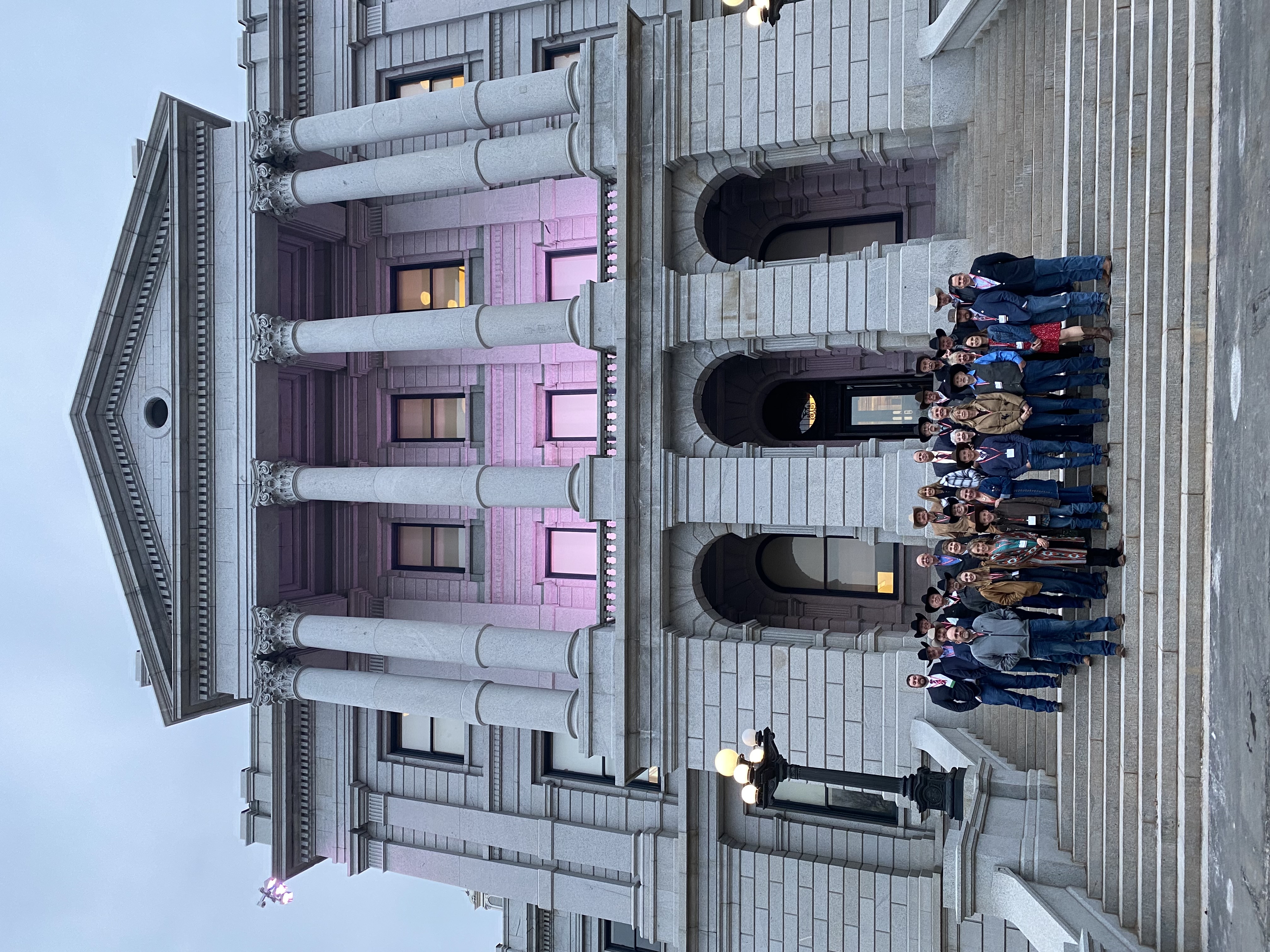 Members of the Colorado Cattlemen's Association at the Colorado capitol Monday during the association's mid-Winter conference. (COURTESY OF THE COLORADO CATTLEMEN'S ASSOCIATION)