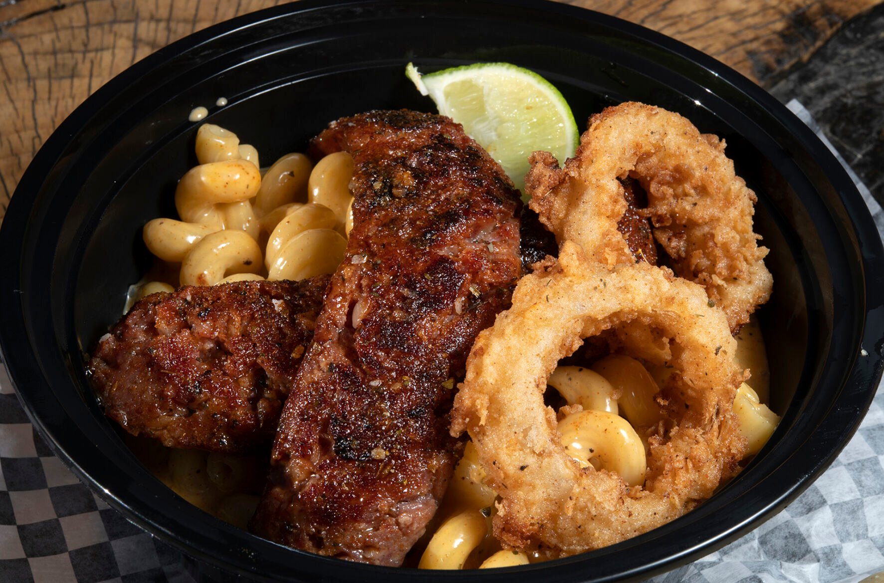 Mac and cheese with andouille sausage at Po’Brothers. (Jeff Kearney, Special to The Gazette)
