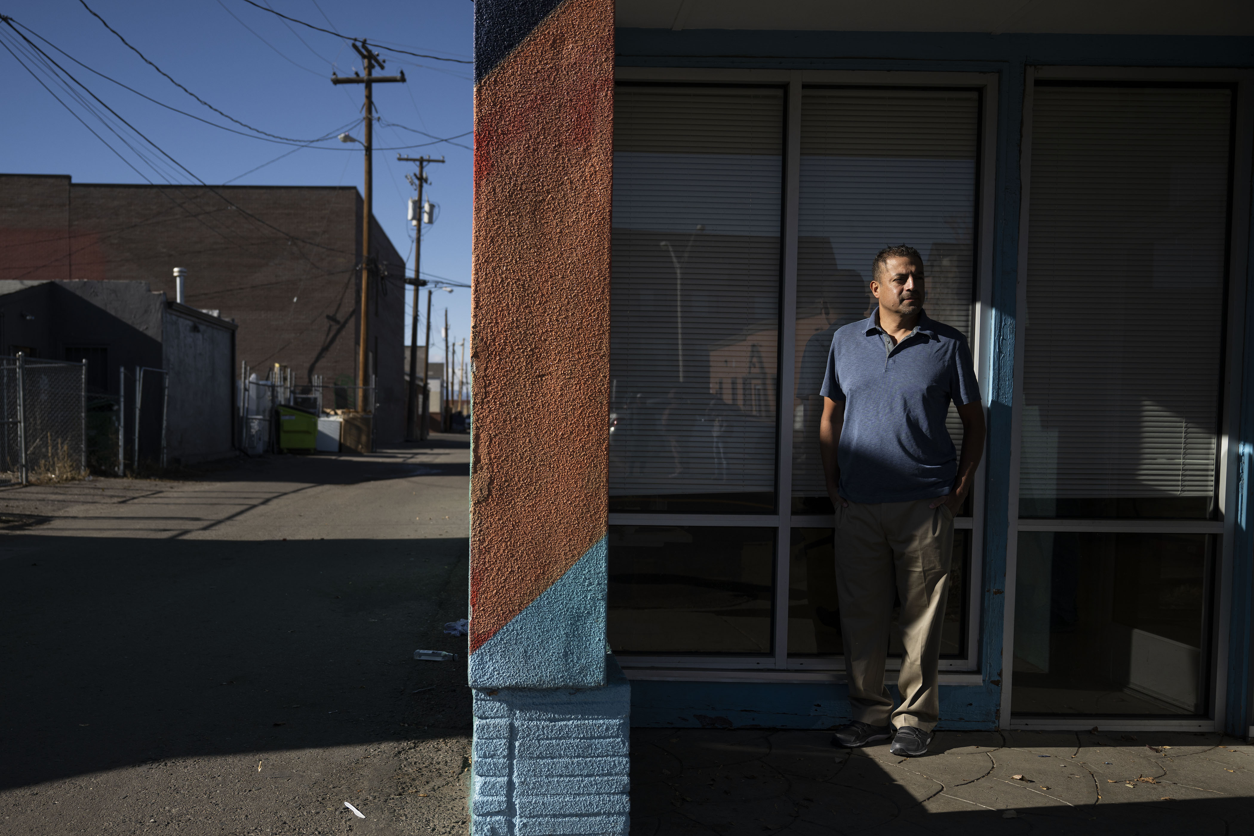 Dayton Street Day Labor Center Executive Director Mateos Alvarez stands for a portrait Dec. 8, 2022, at the center just off East Colfax Avenue in Aurora, Colo. (Timothy Hurst/The Denver Gazette) (TimHursttim.hurst@gazette.comhttps://secure.gravatar.com/avatar/aca82bd62b4ee425c598527cd6faa1b1?d=mm&r=g)