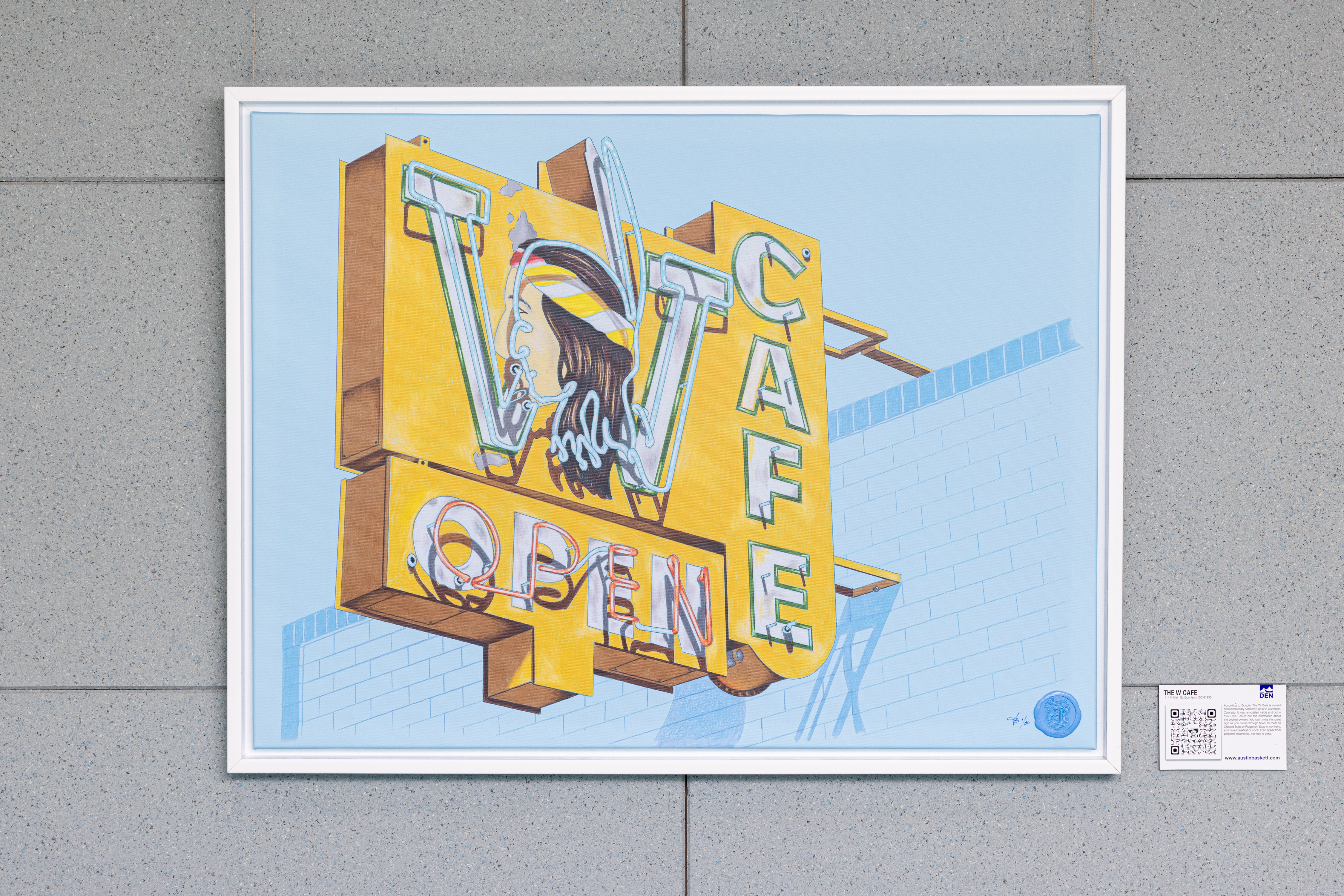 The Art of Old Signs' exhibit currently displayed at DIA - Denver