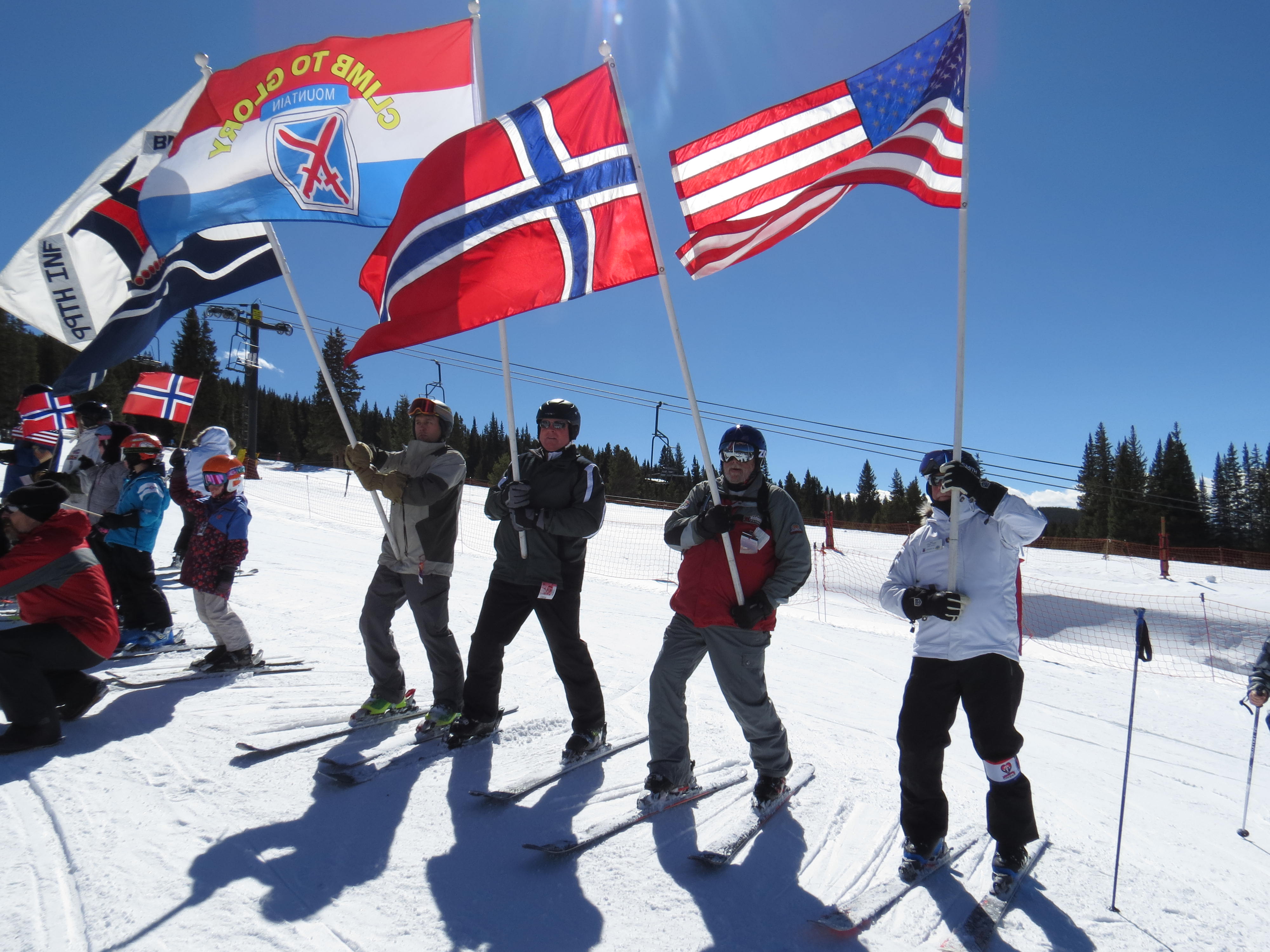 10th Mountain Day at Ski Cooper near Leadville, Colorado, is a celebration honoring the soldiers of the 10th Mountain Division. (COURTESY SKI COOPER)