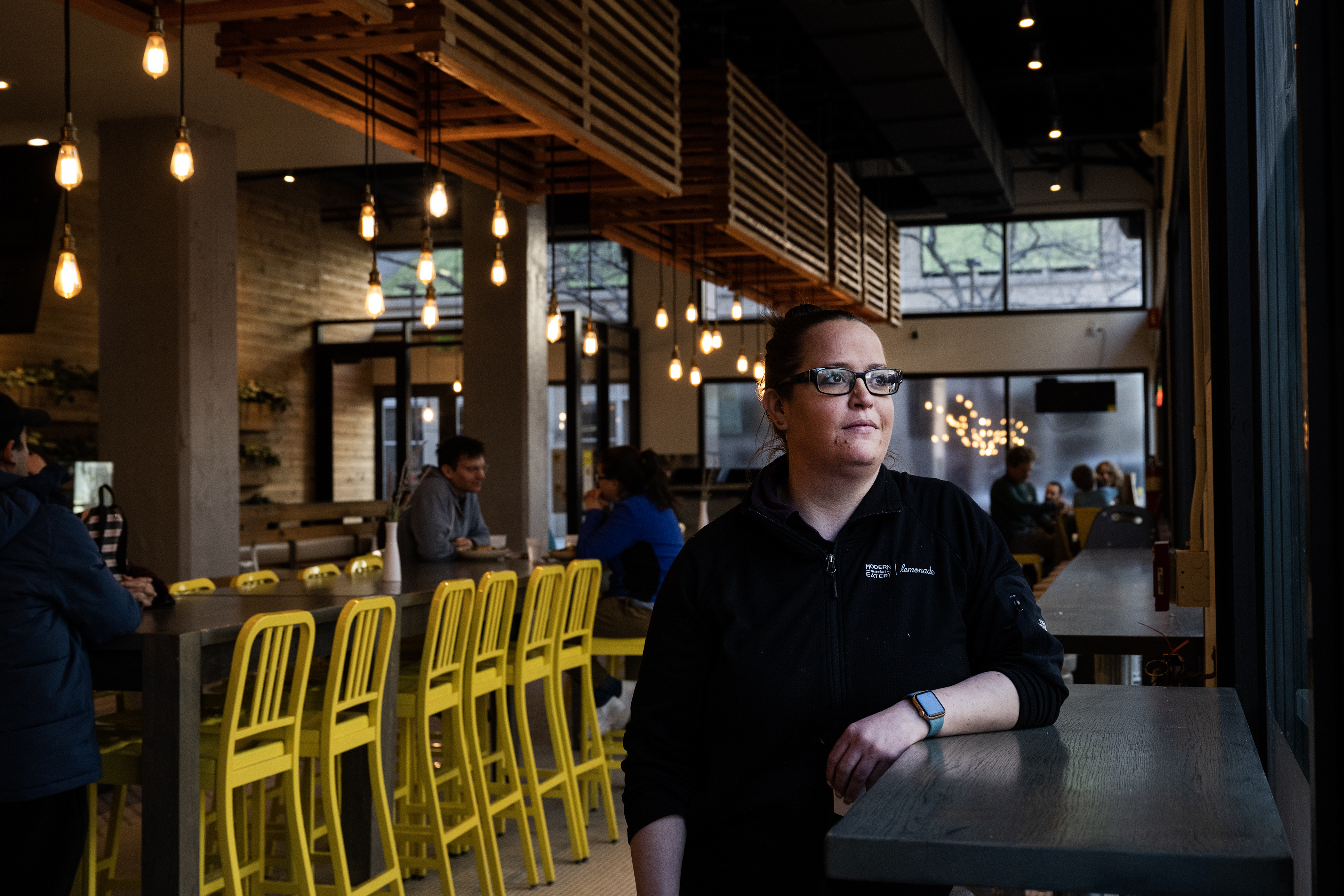 Modern Market Eatery general manager Tracy Crandall stands for a portrait in the dining room on Friday, Feb. 17, 2023, in Denver, Colo. (Timothy Hurst/The Denver Gazette) (TimHursttim.hurst@gazette.comhttps://secure.gravatar.com/avatar/aca82bd62b4ee425c598527cd6faa1b1?d=mm&r=g)