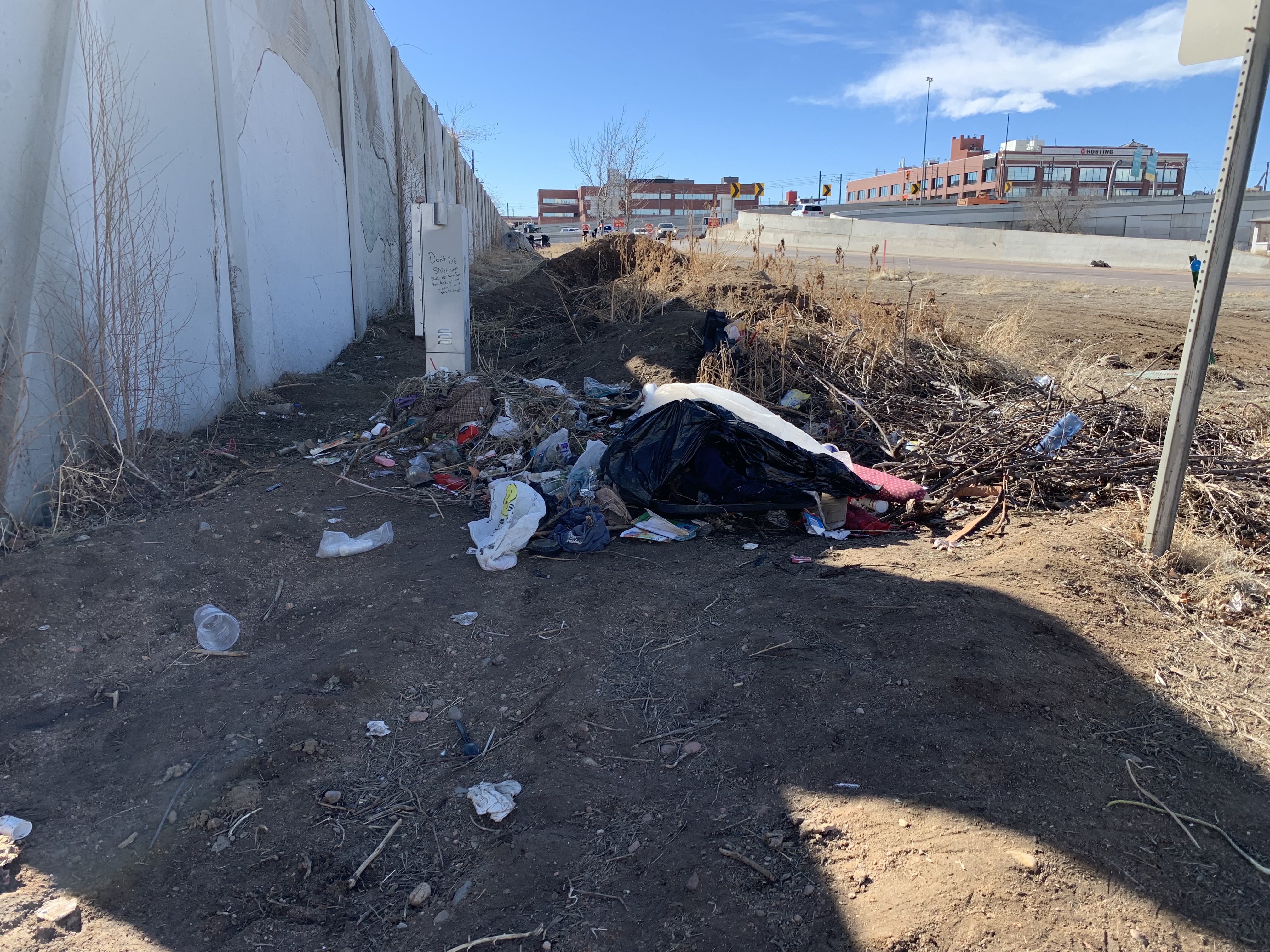 Denver homeless camp cleanup nets more than one ton of trash