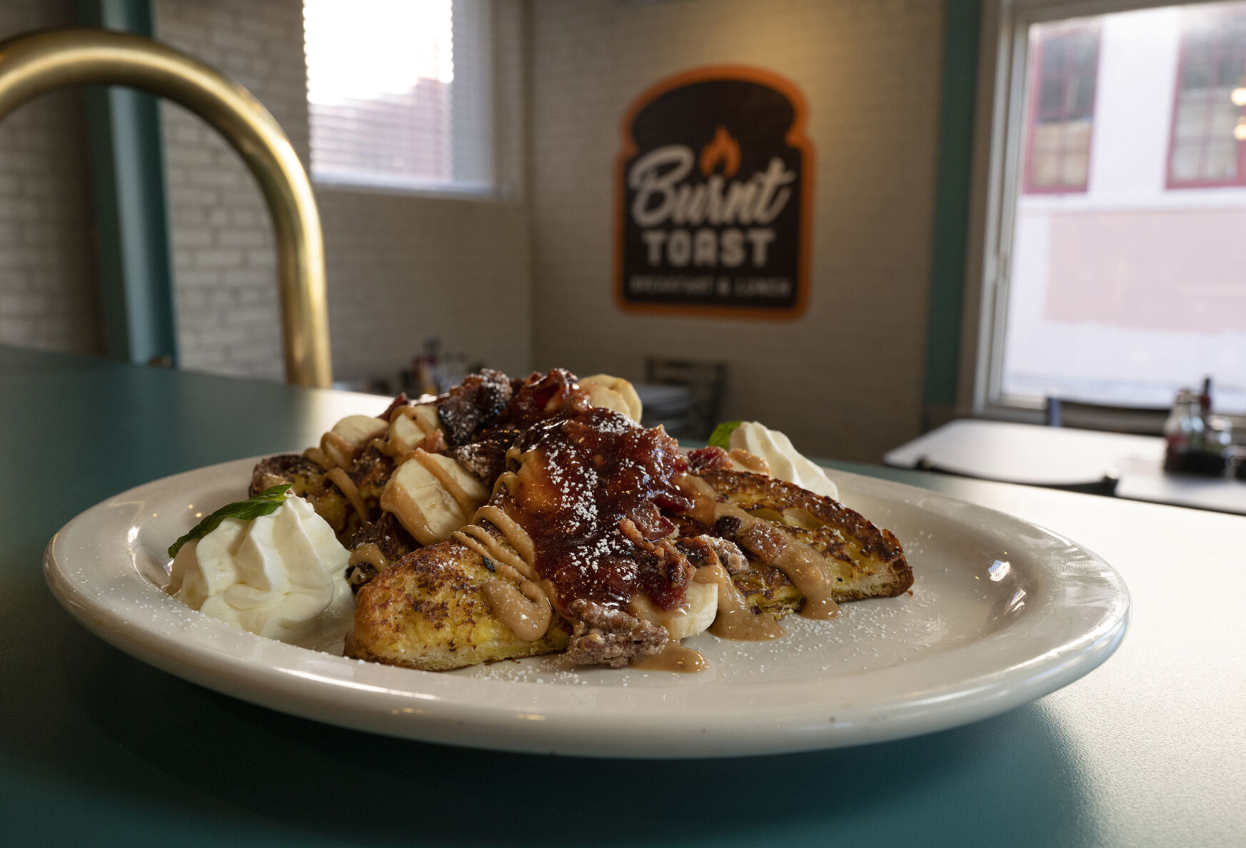 Burnt Toast Restaurant (Located at: 112 N. Nevada Ave) “Elvis French Toast” Thursday February 2, 2023. Photo by Jeff Kearney. (Jeff Kearney)