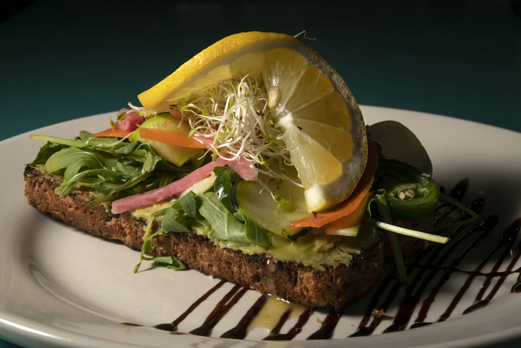 Burnt Toast Restaurant (Located at: 112 N. Nevada Ave) “Garden Avocado Toast” Thursday February 2, 2023. Photo by Jeff Kearney. (Jeff Kearney)