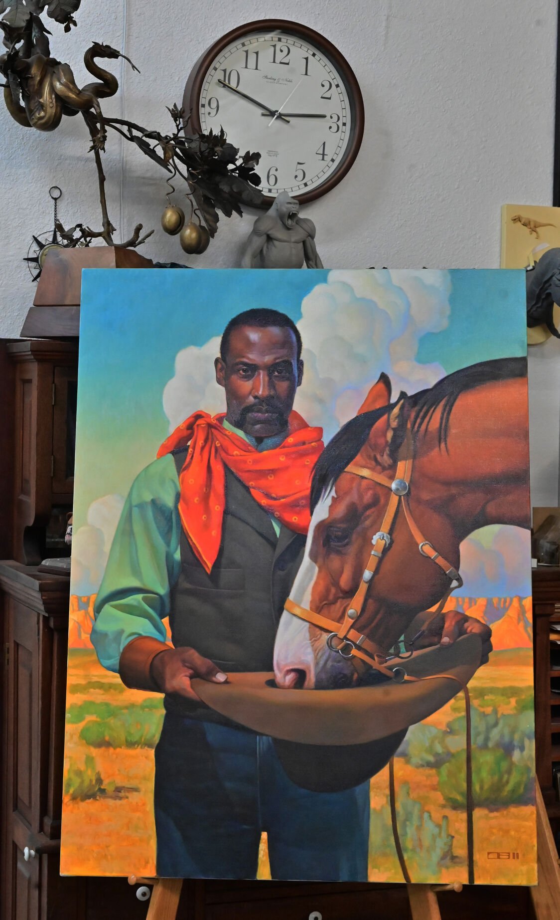 Colorado Springs artist’s vivid paintings of Black cowboys are in high demand