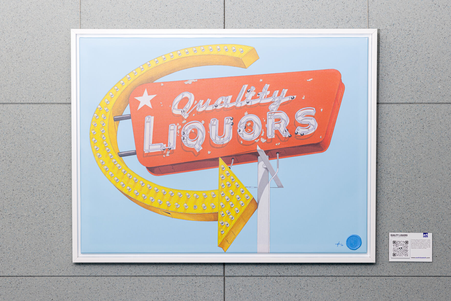 The Art of Old Signs' exhibit currently displayed at DIA - Denver