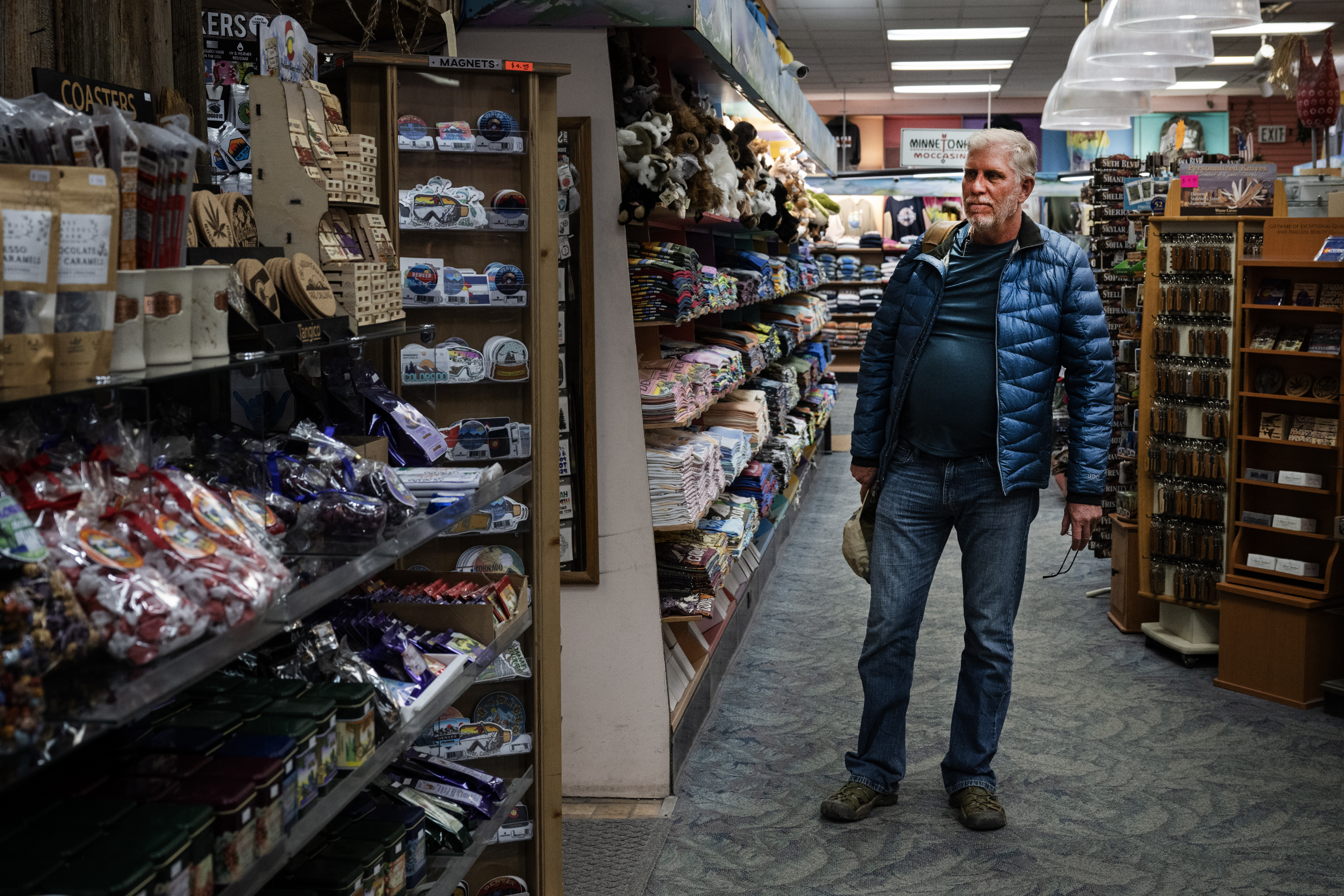 Howler Magazine publisher John Quam, who grew up in Denver, stands for a portrait at the Welcome To Denver Store on Friday, Feb. 17, 2023, in Denver, Colo. (Timothy Hurst/The Denver Gazette) (TIMOTHY HURST/DENVER GAZETTE)