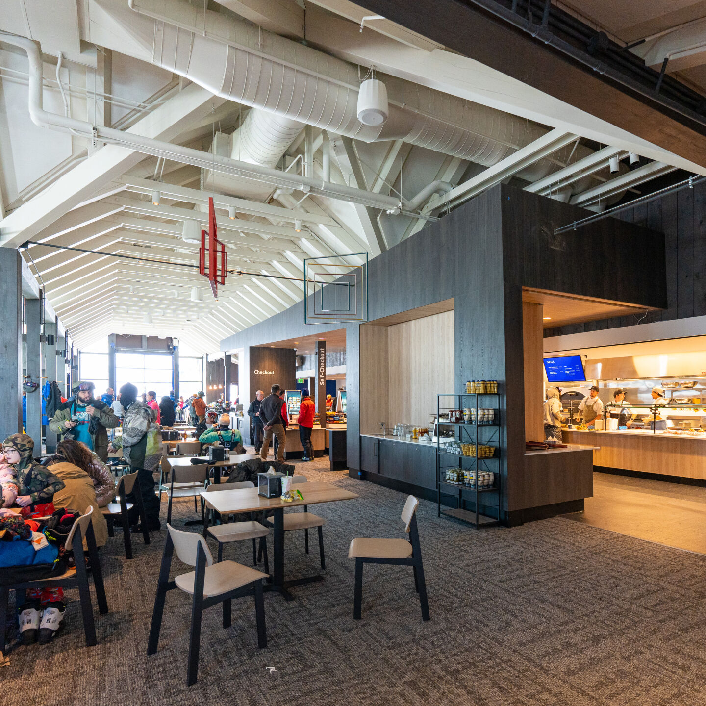 Inside the new Buttermilk Mountain Lodge at the base of Buttermilk Ski Area in Aspen. Photo by Jeremy Swanson, Aspen Snowmass