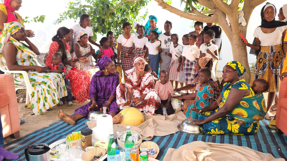 Arvada Center President and CEO Philip Sneed was welcomed with food, music and dance at a village in Senegal during his cultural exchange visit. (Provided by Philip Sneed)