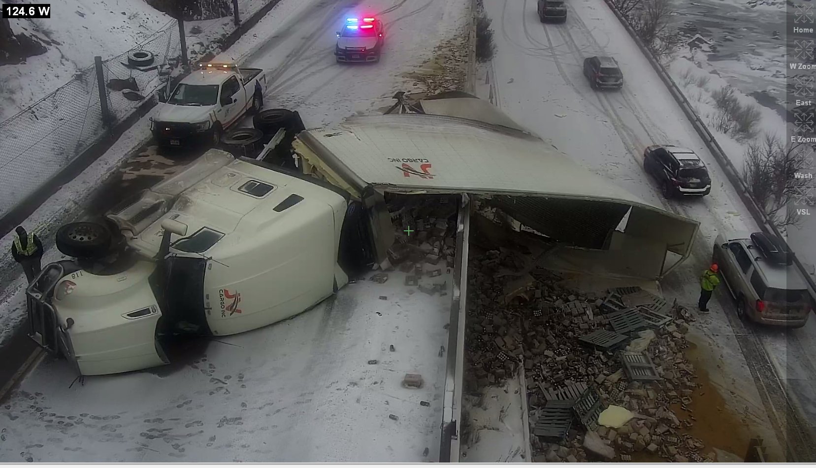 LIVE WEATHER UPDATES: One lane on I-70 in Glenwood Canyon still closed after semi crash, over 940 flights delayed at DIA
