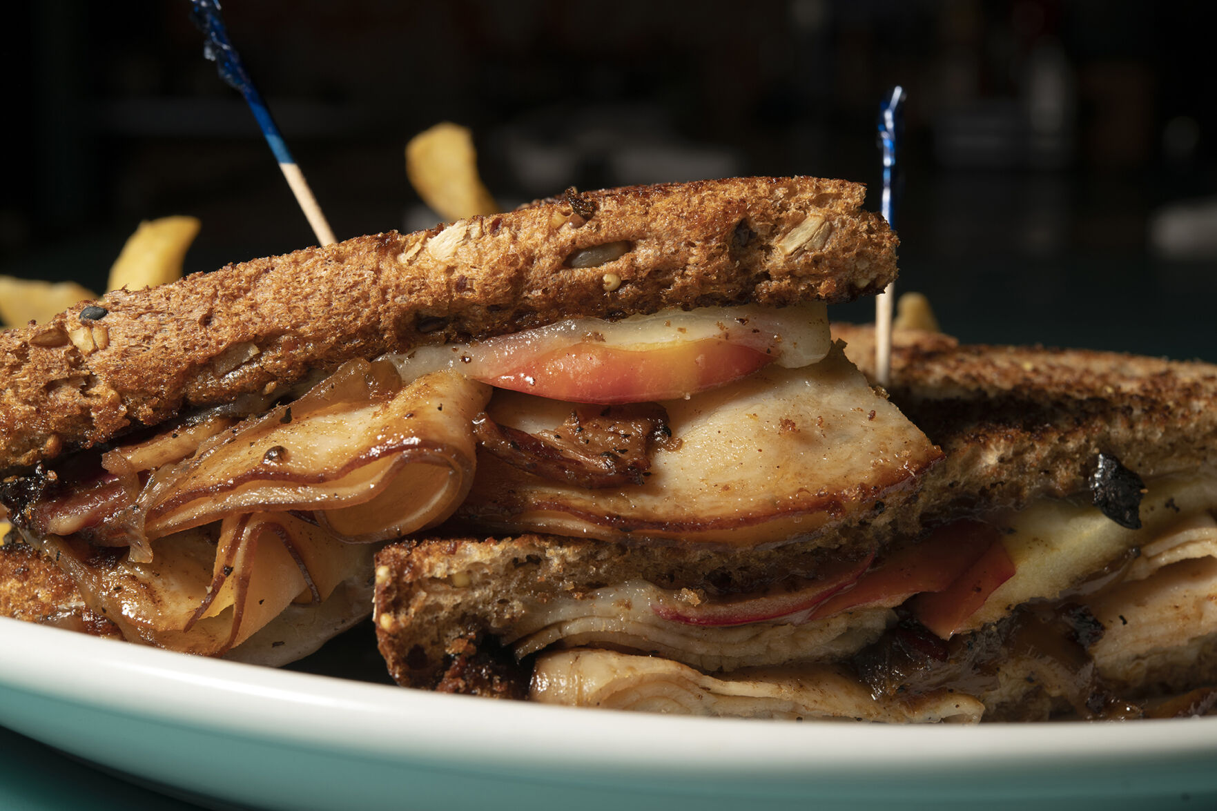 Burnt Toast Restaurant (Located at: 112 N. Nevada Ave) “Turkey and Poached Apple Melt” Thursday February 2, 2023. Photo by Jeff Kearney. (Jeff Kearney)