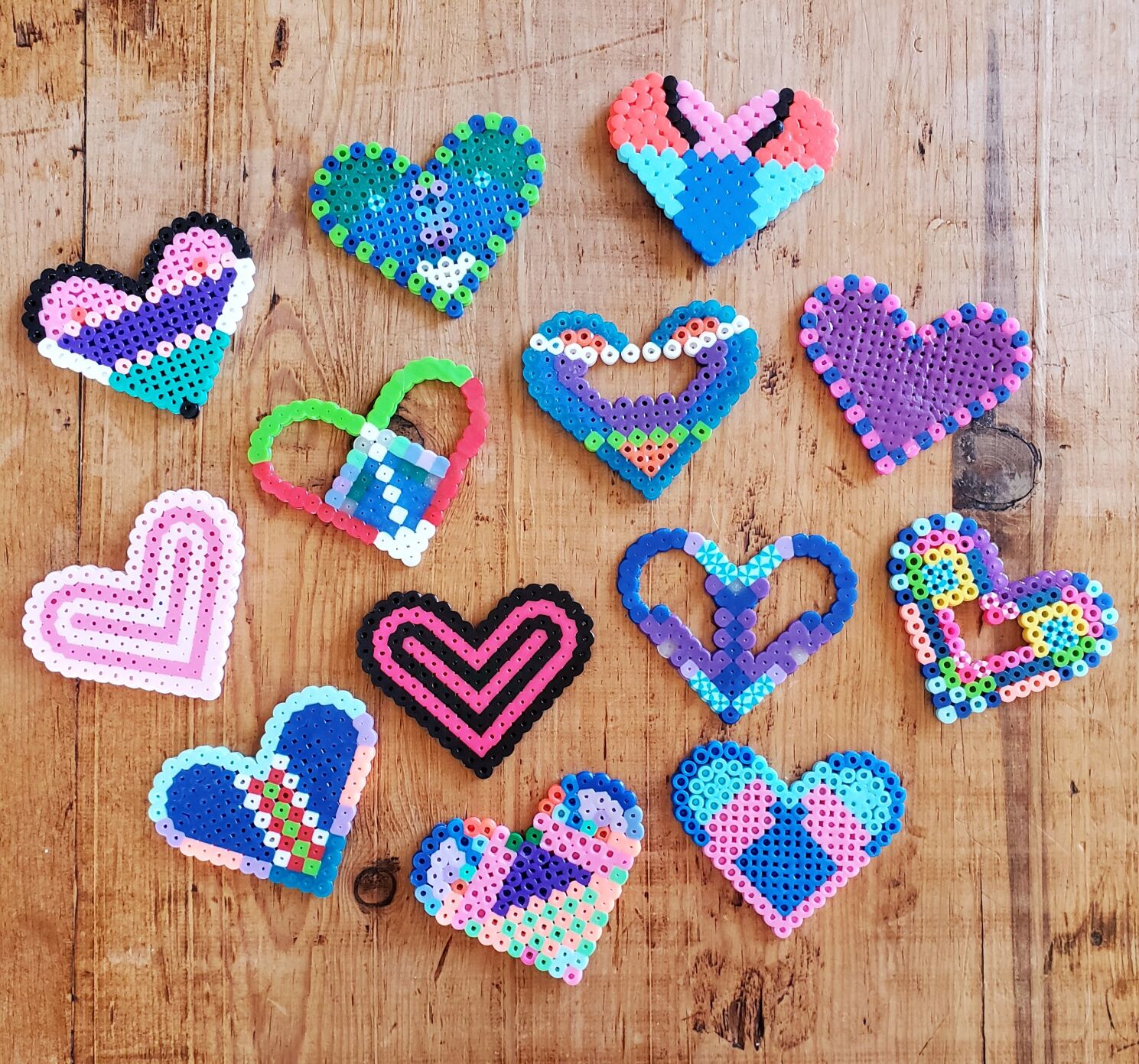 Heart art craft made by Sophia Berry (Family photo)