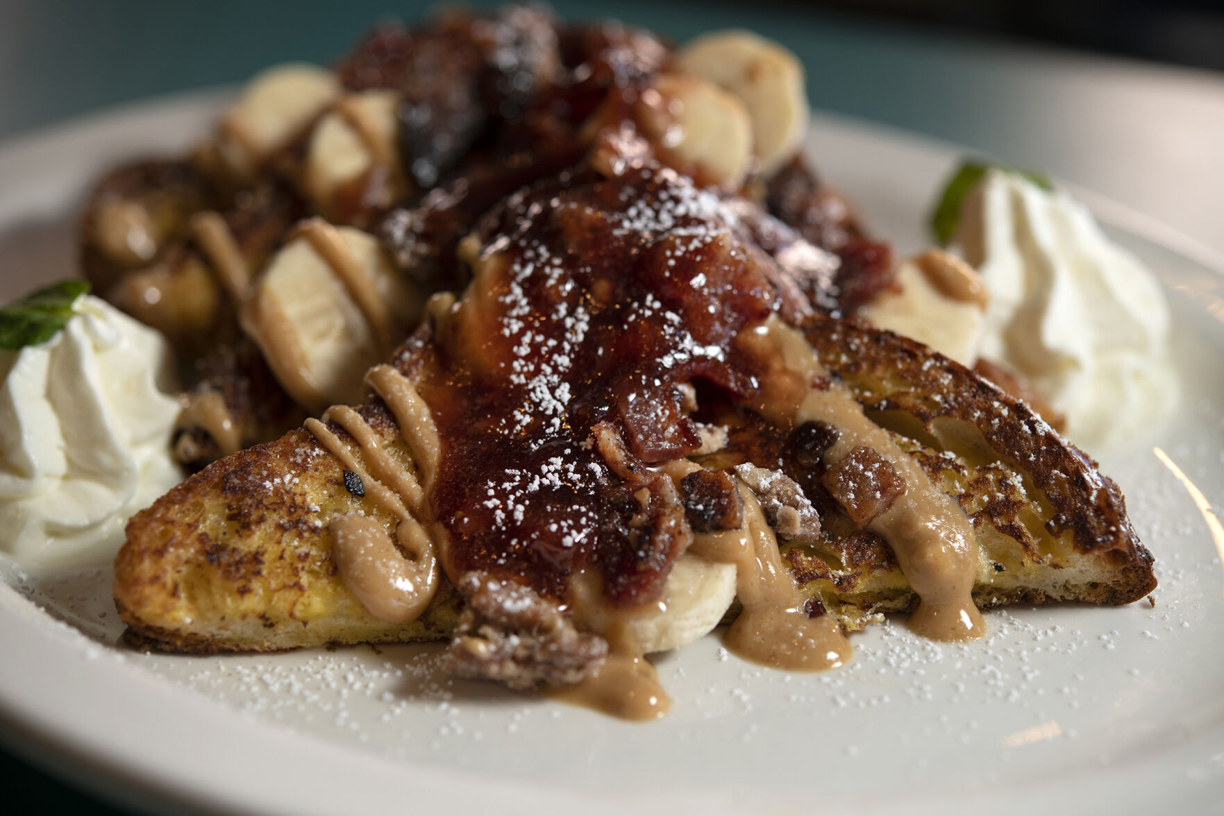 Burnt Toast Restaurant (Located at: 112 N. Nevada Ave) “Elvis French Toast” Thursday February 2, 2023. Photo by Jeff Kearney. (Jeff Kearney)