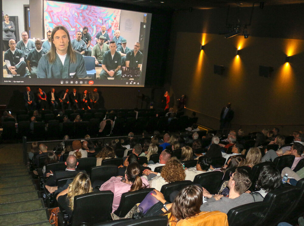 The DU Prison Arts Program packed one of the theaters at the Sie FilmCenter for a special screening of 'The Walls' in May 2022, but it has been a struggle for Denver Film to lure moviegoers back indoors at pre-pandemic numbers. (John Moore, The Denver Gazette)