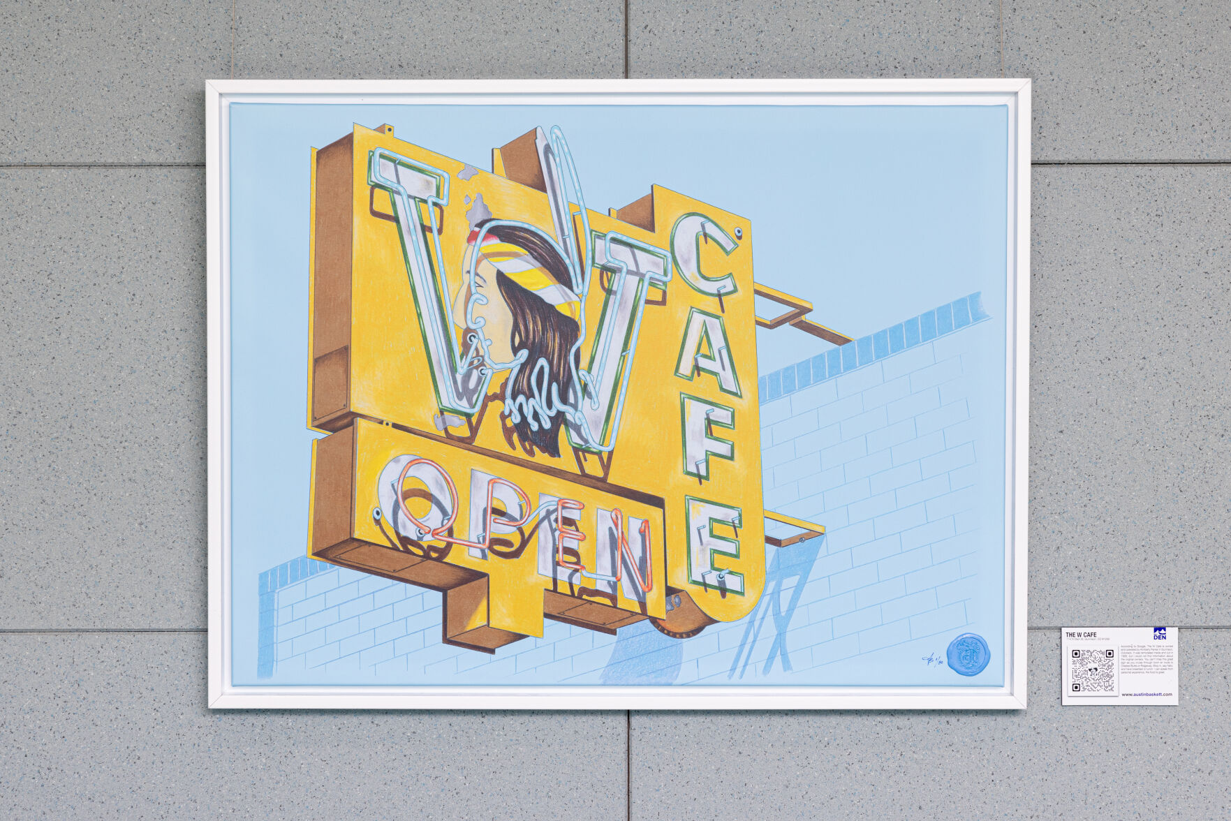 The Art of Old Signs' exhibit currently displayed at DIA - Denver