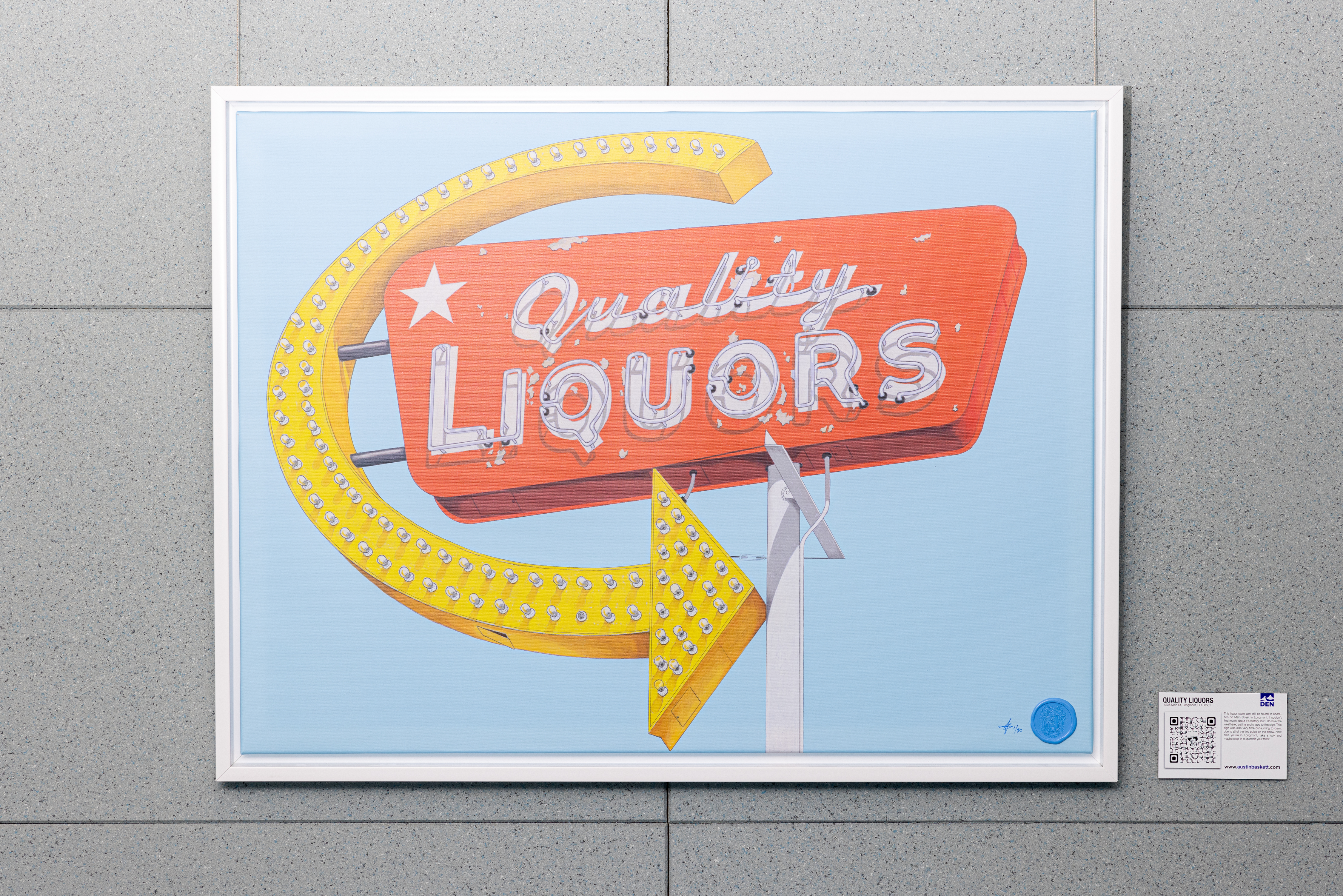 The Art of Old Signs' exhibit currently displayed at DIA - Denver