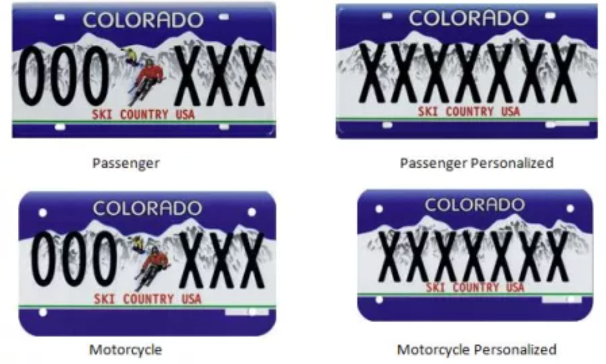 Images: Colorado DMV