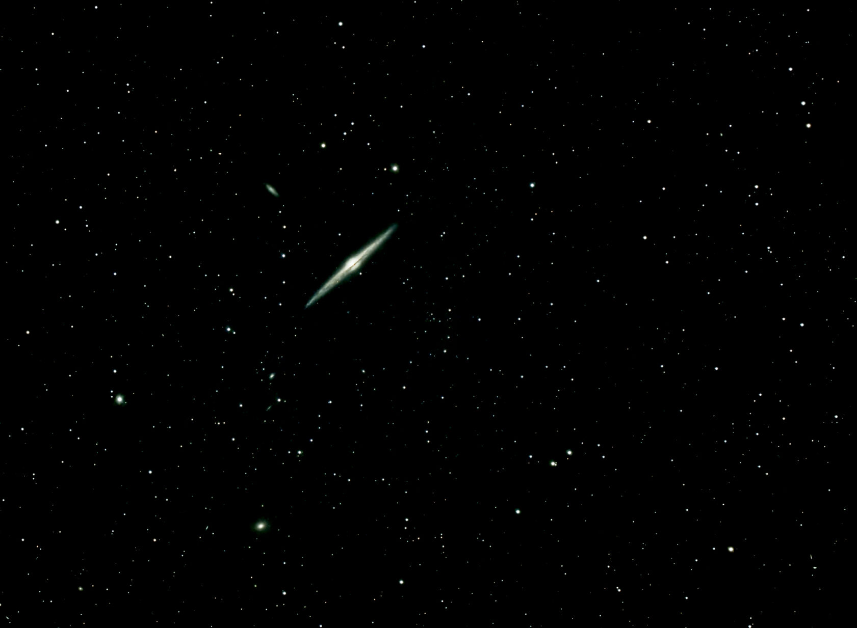 The Needle Galaxy is viewed from 45 million light-years away at Florissant Fossil Beds National Monument. (Photo by David Warner)