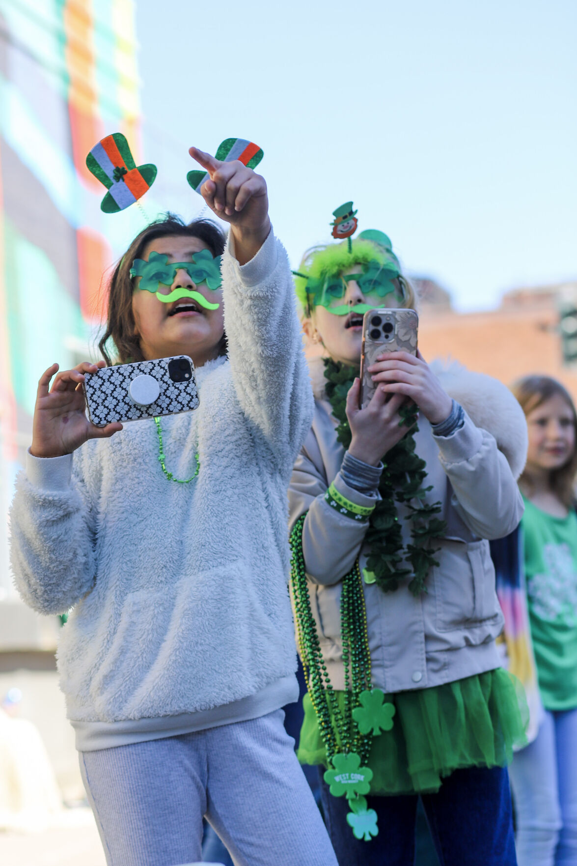 Friends at St. Patrick's Day Parade