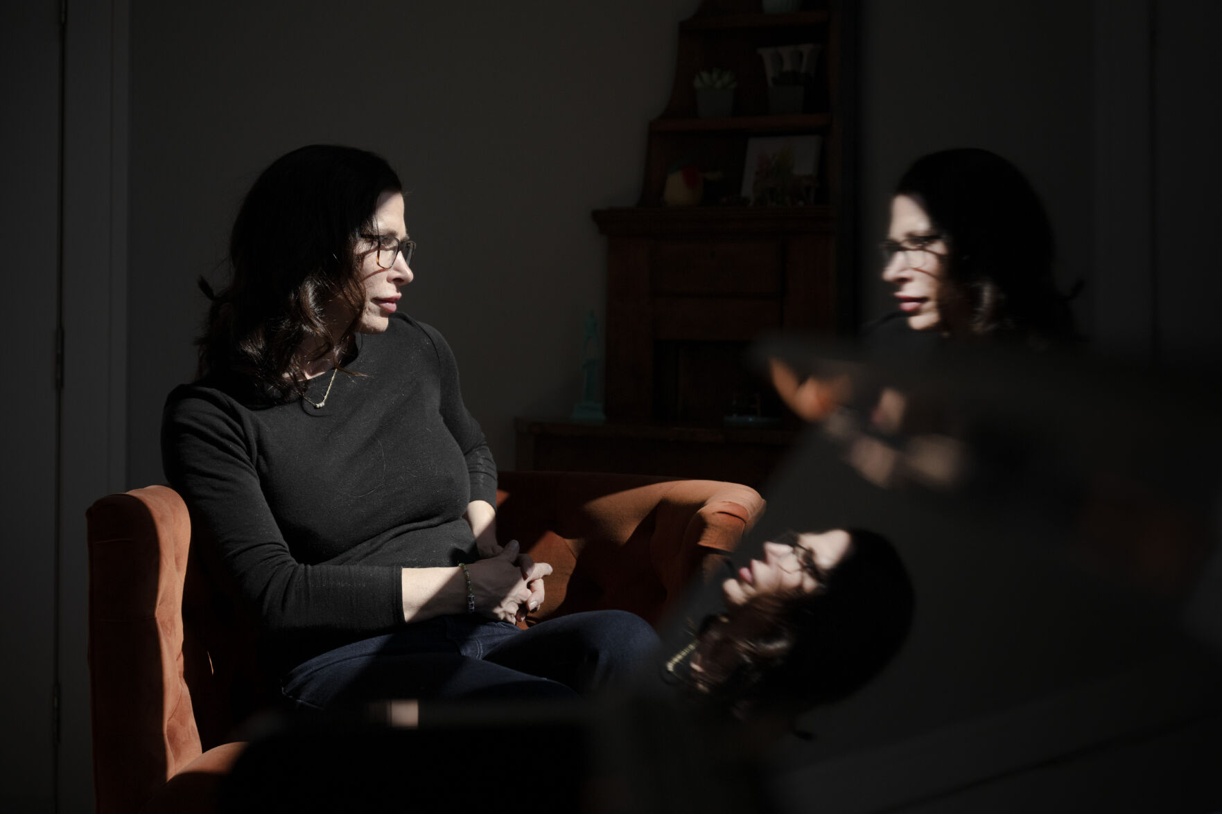 Lauren May Woodruff sits for a portrait in her living room on Thursday, March 2, 2023, in Douglas County, Colo. (Timothy Hurst/Denver Gazette) (TimHursttim.hurst@gazette.comhttps://secure.gravatar.com/avatar/aca82bd62b4ee425c598527cd6faa1b1?d=mm&r=g)