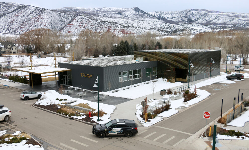 An aerial view of the new TACAW Arts Center in Basalt. (John Moore, The Denver Gazette)