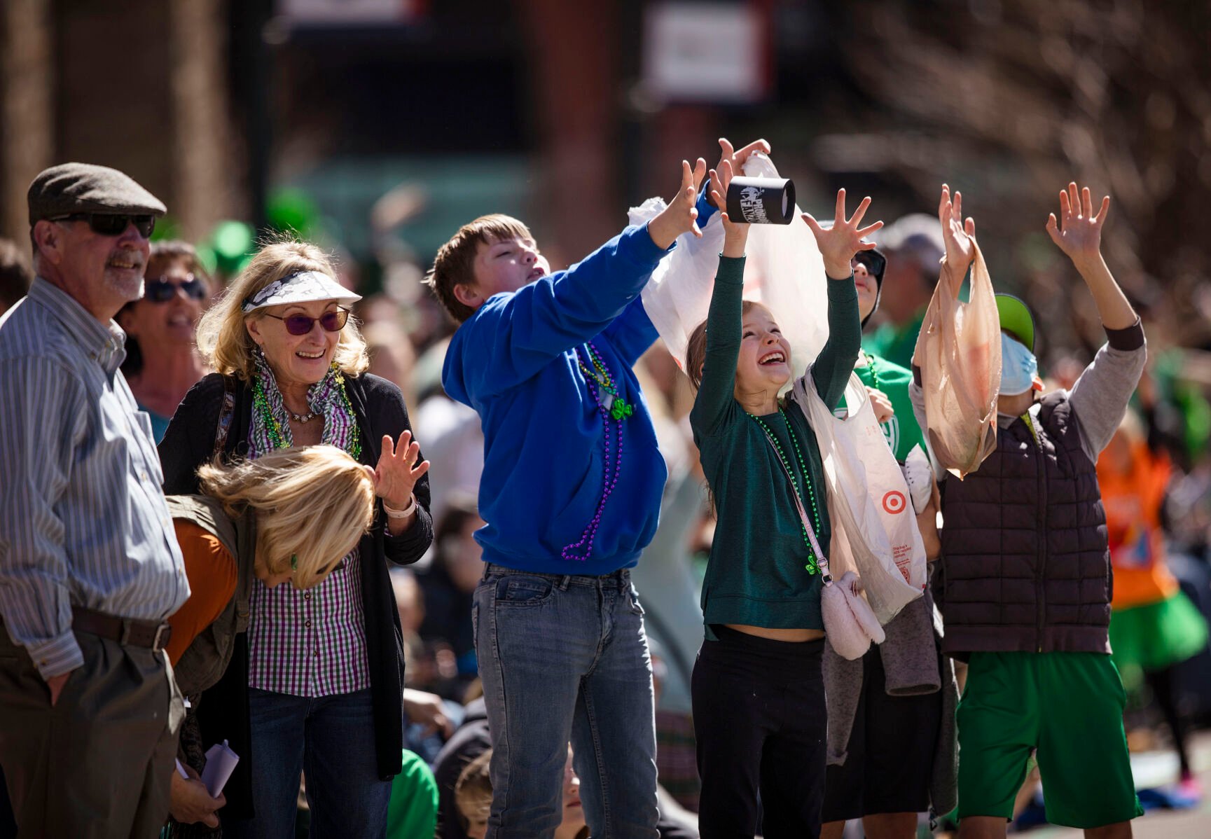 The 38th annual Colorado Springs St. Patrick’s Day parade in downtown Colorado Springs on Saturday, March 12, 2022. (Chancey Bush /The Gazette) (Chancey Bush/ The Gazette)