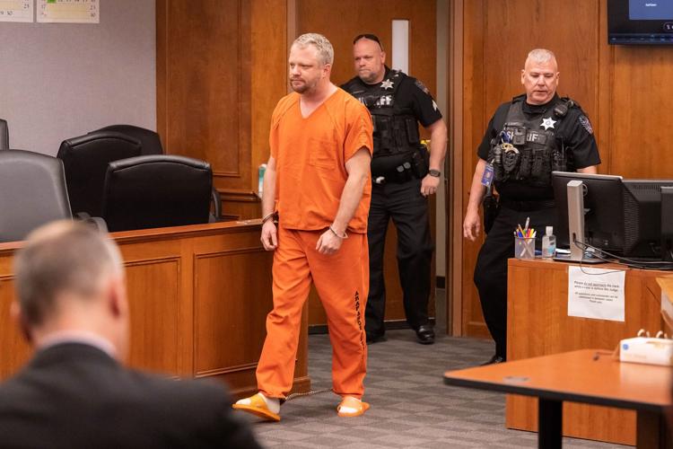 James Craig appears in Arapahoe District Court to be formally charged.