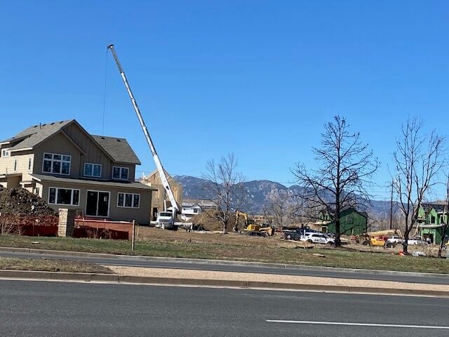 Home under construction in Marshall fire area