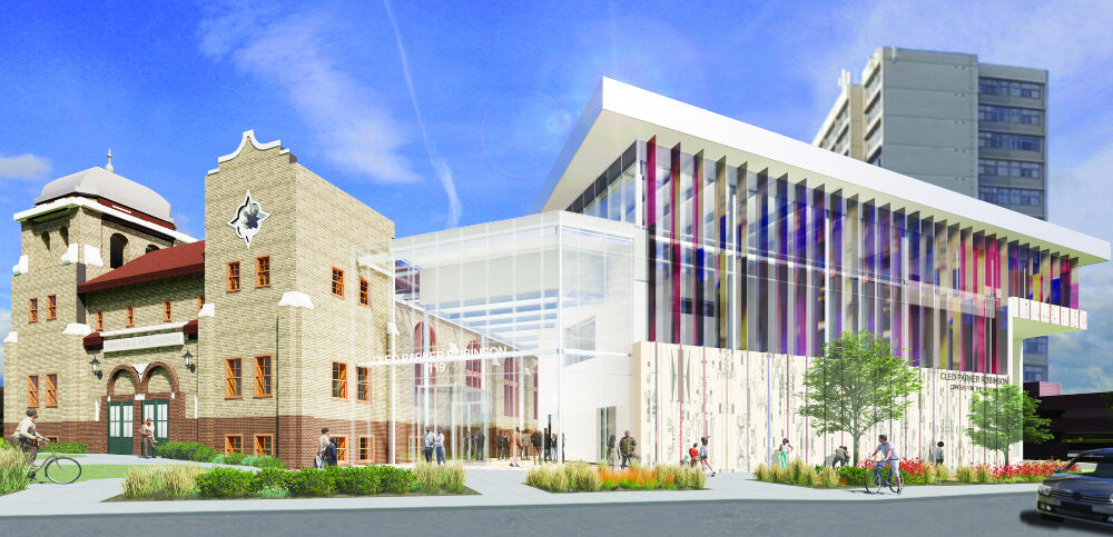 This is what the Cleo Parker Robinson Dance facilities will look like after a massive expansion that is slated to be completed in 2025, according to this rendering by architectural firm Fentress Architects. CEO Malik Robinson says he would love for Curious Theatre to become a parterning company there. (Courtesy Fentress Architects)