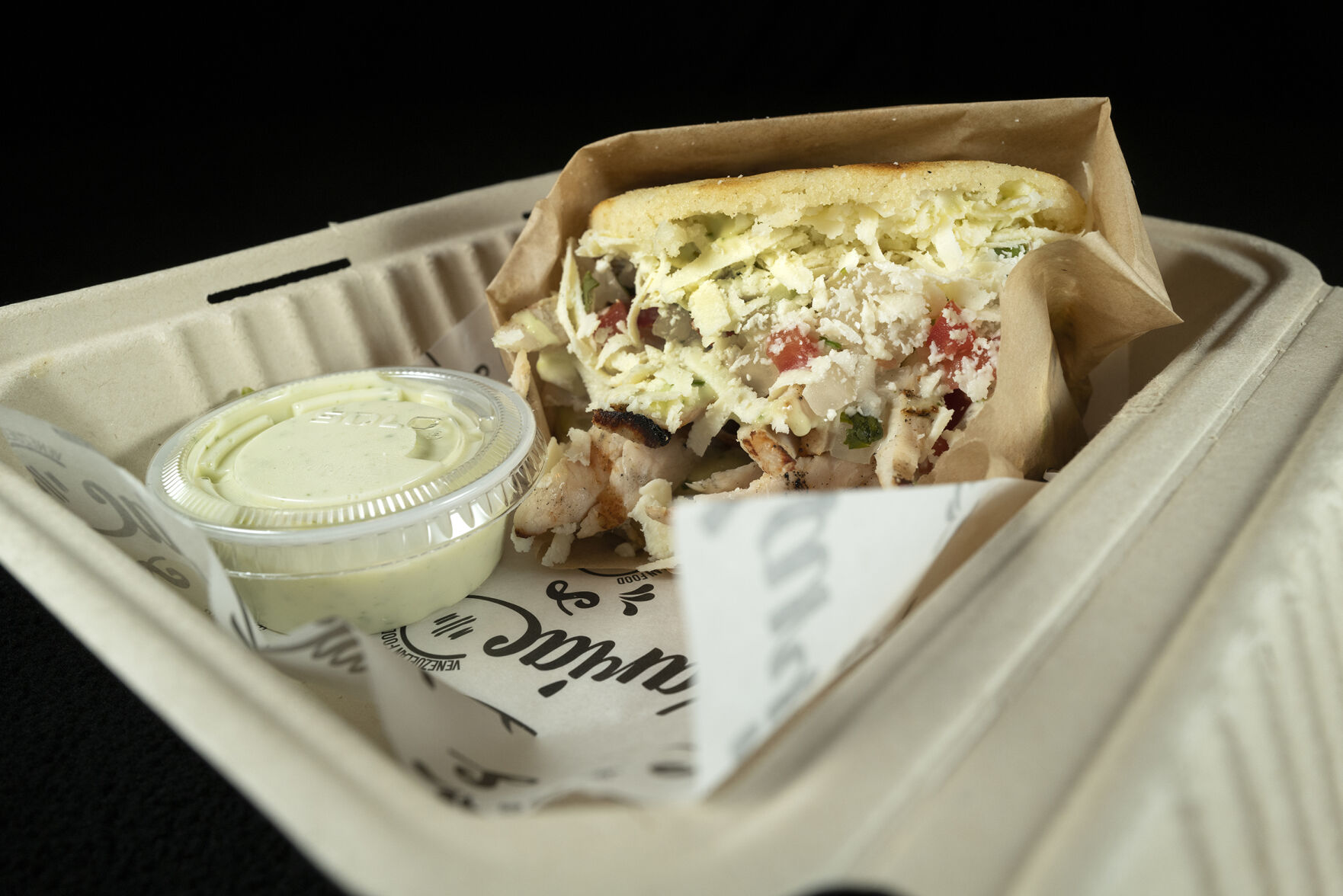Kariacos Restaurant (Located at: 1169 N. Circle Dr.) “Kariacos Arepa To-Go” Tuesday April 25, 2023. Photo by Jeff Kearney. (Jeff Kearney)