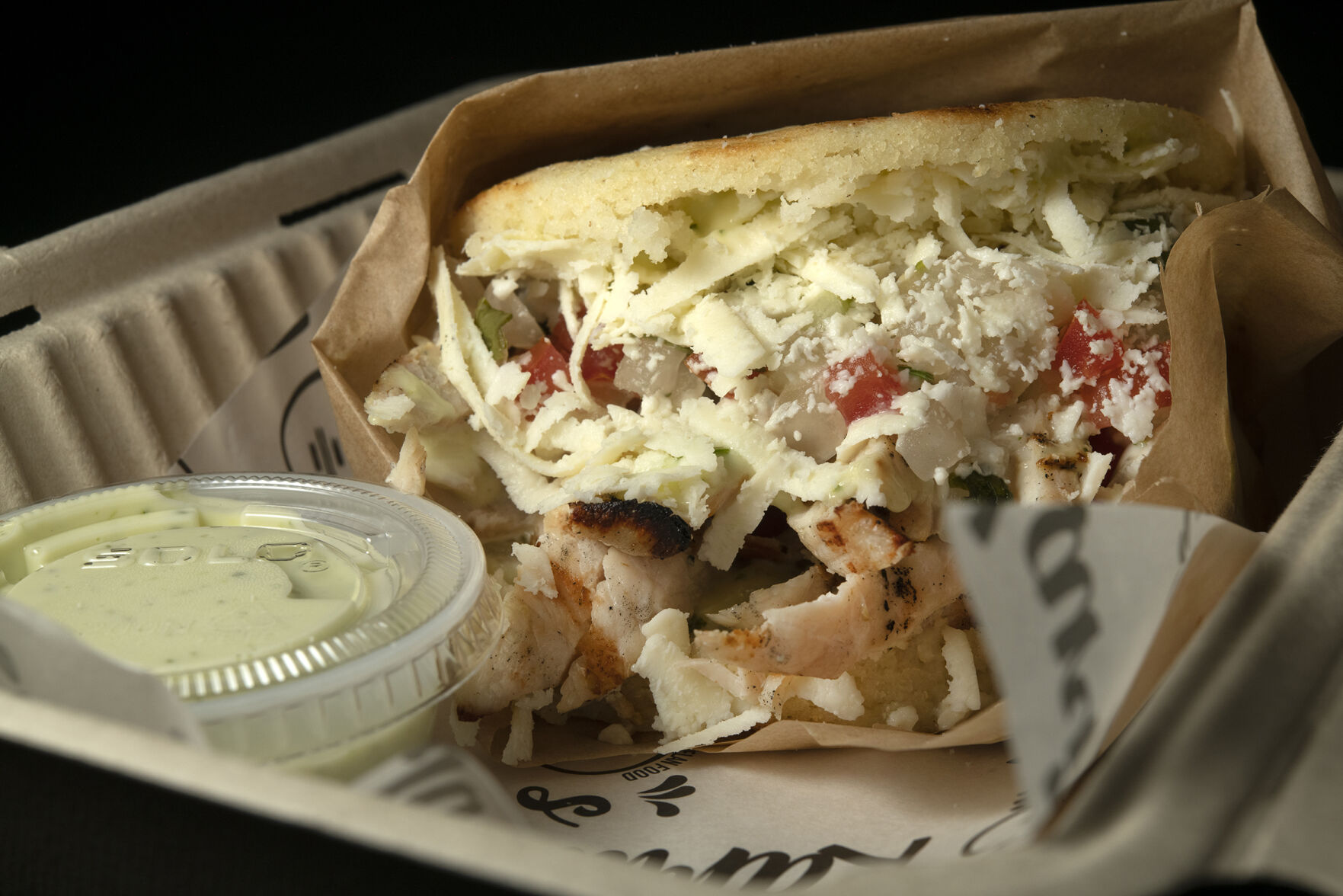 Kariacos arepa to-go at Kariacos. (Jeff Kearney, special to the gazette)