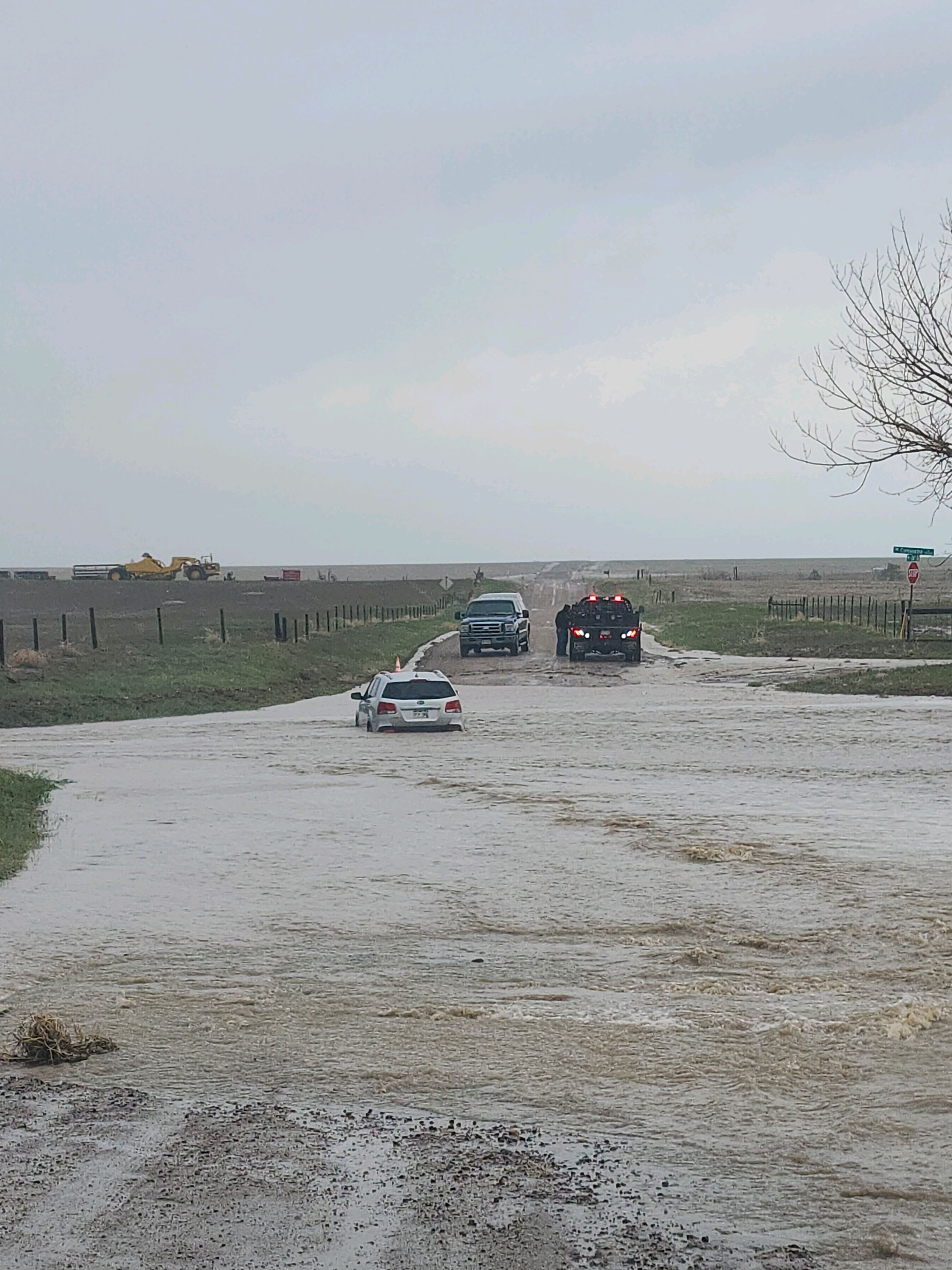 Roadway flooding as seen in Adams County on Thursday, May 11, 2023. (Courtesy of Adams County)
