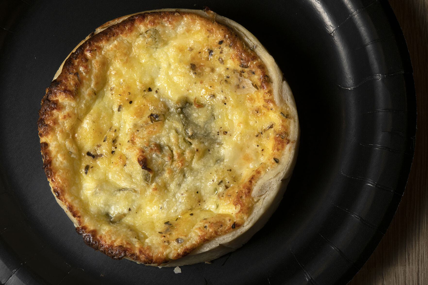 The French Kitchen (Located at: 4771 N. Academy Blvd.) “Green Chile Quiche” Thursday May 4, 2023. Photo by Jeff Kearney. (Jeff Kearney)