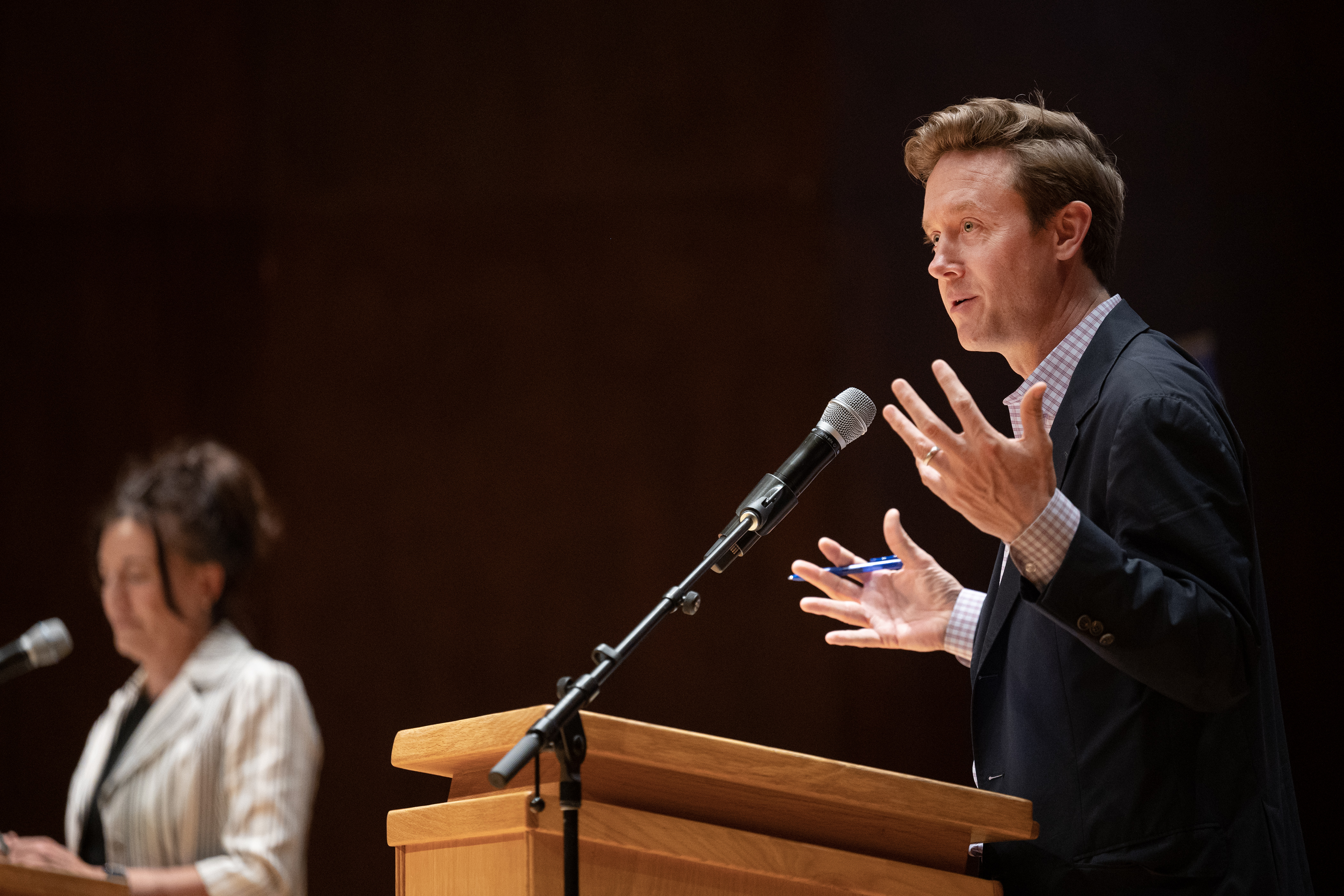 Kelly Brough and Mike Johnston offer plans to tackle arrival of immigrants to Denver