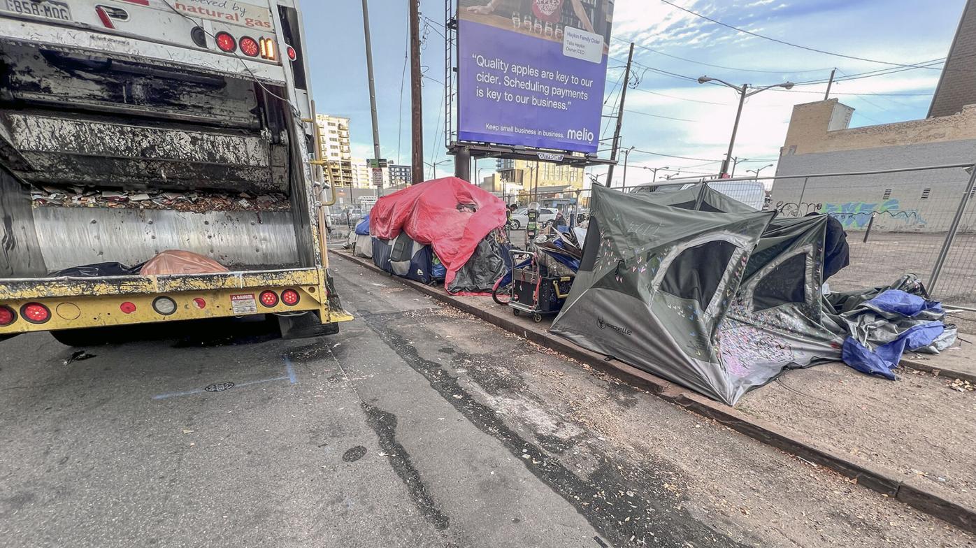 Homeless encampment clean up