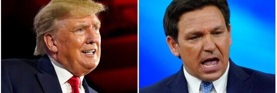 Trump preemptively responds to DeSantis announcement with all-caps attacks