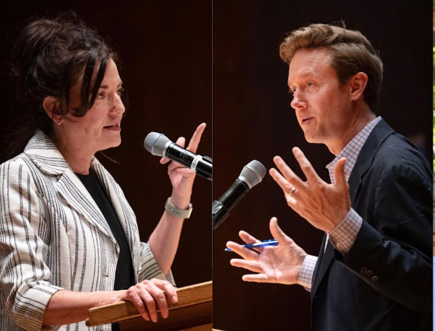 Kelly Brough Mike Johnston debate