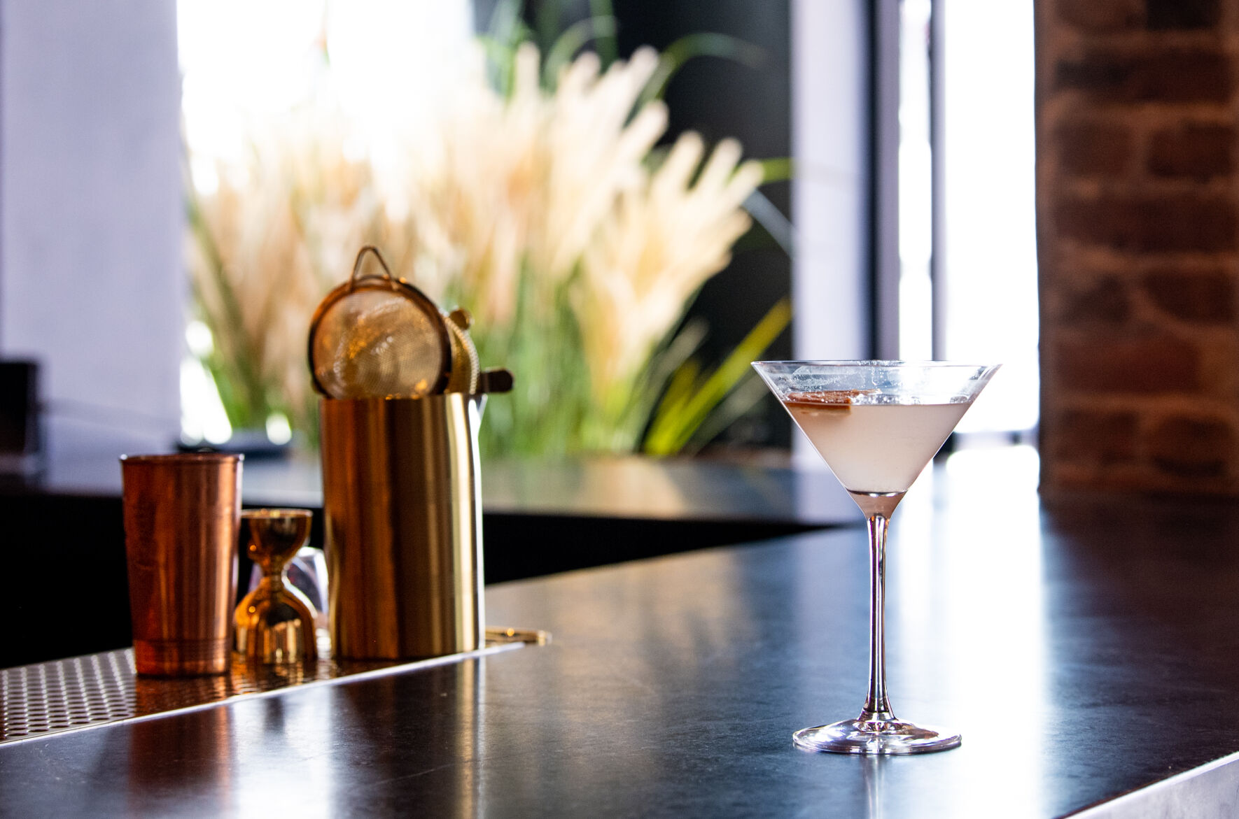 Sushi Row ’s bar will feature a number of house cocktails (pictured here) and a variety of Japanese liquors, beers and sakes. (Parker Seibold, The Gazette) (Parker Seibold)
