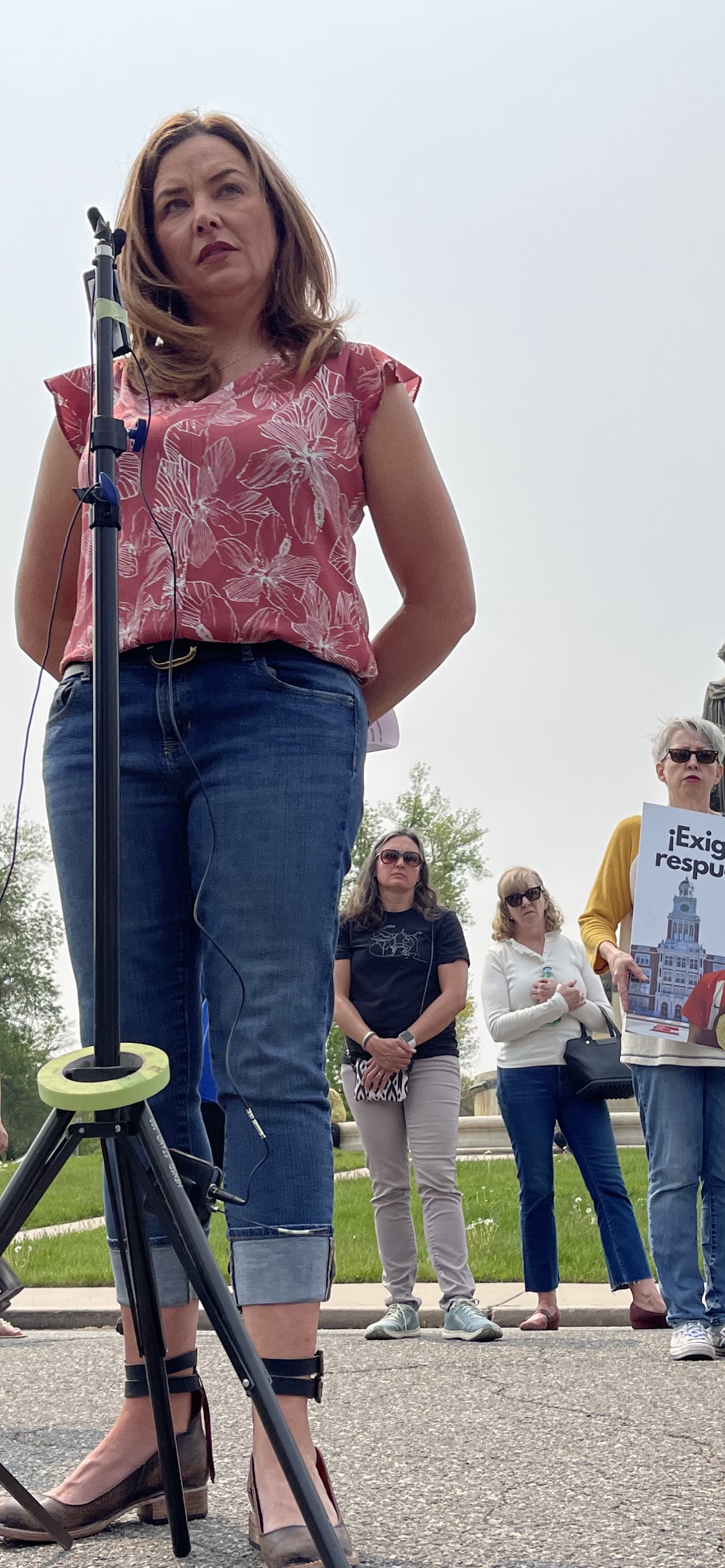 Melissa Craven, Denver Public School’s former director of Emergency Management, fields questions from the media about district security concerns at a press conference in front of East High School Monday, May 22, 2023. (NicoBrambilanico.brambila@denvergazette.comhttps://denvergazette.com/content/tncms/avatars/4/ec/74a/4ec74aa2-71b0-11ed-af6f-0f0ae7acf7b0.d52fca74e95503d77da50127c9ff4e2d.png)