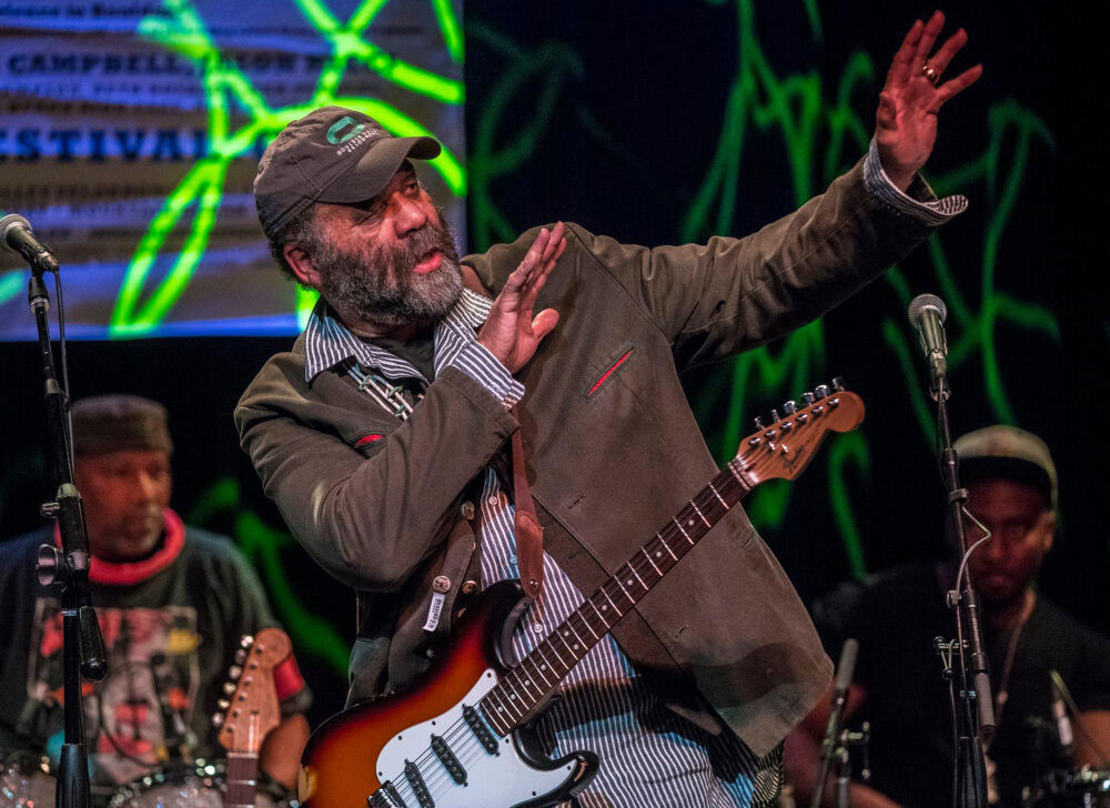 Otis Taylor performing at E-Town Hall during his 10th Trance Blues Festival on Nov. 16, 2018. (Evan Semon)